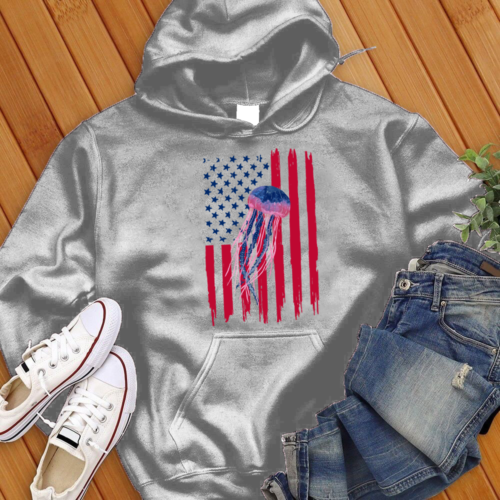 American Flag Jellyfish Hoodie