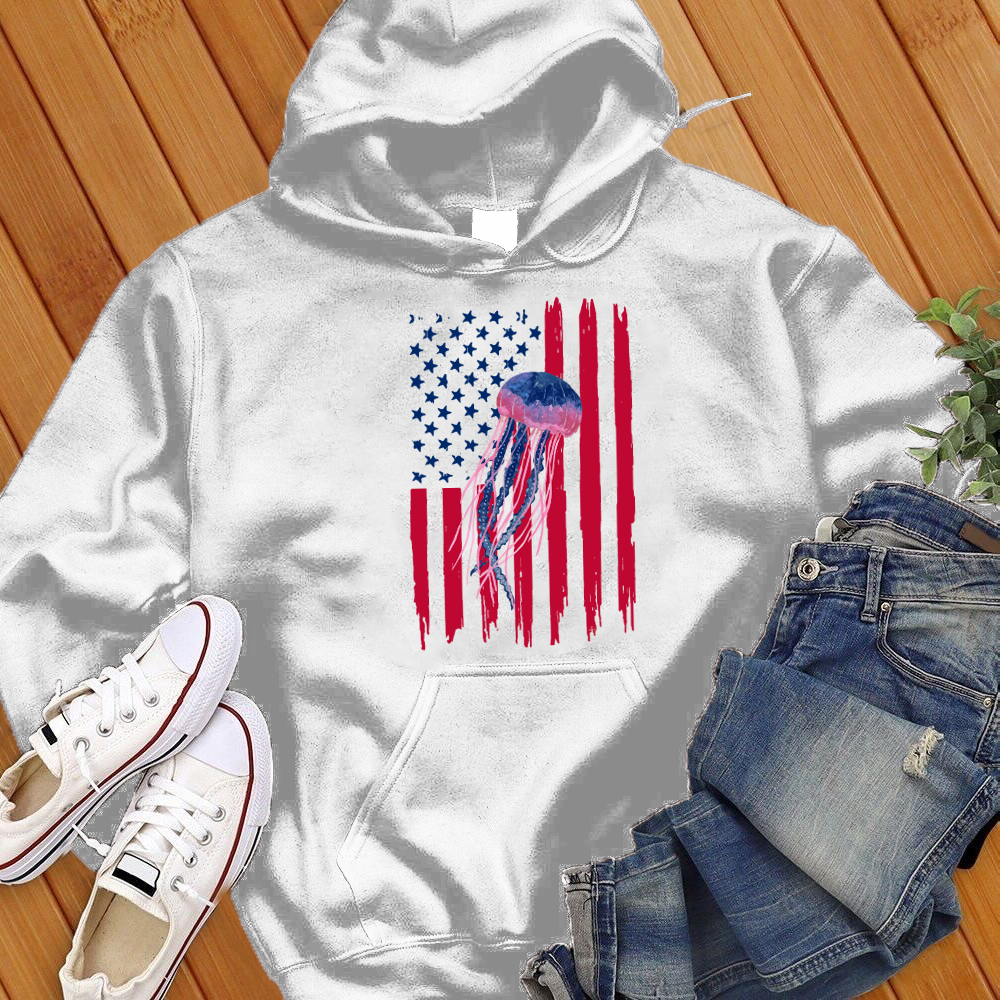 American Flag Jellyfish Hoodie