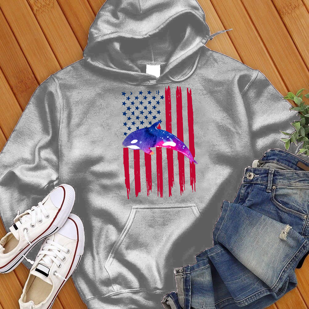 American Flag Orca Hoodie