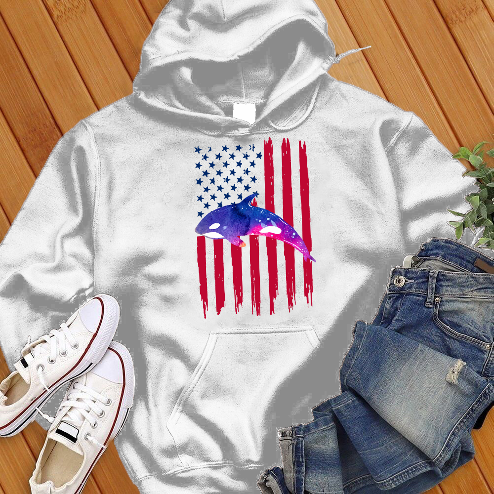 American Flag Orca Hoodie