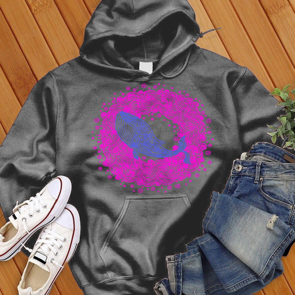 Mandala Whale Wave Hoodie