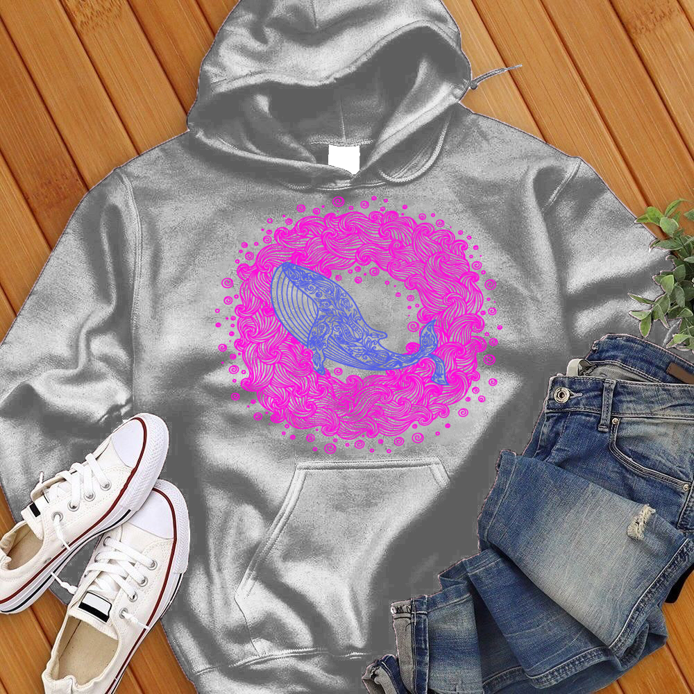 Mandala Whale Wave Hoodie