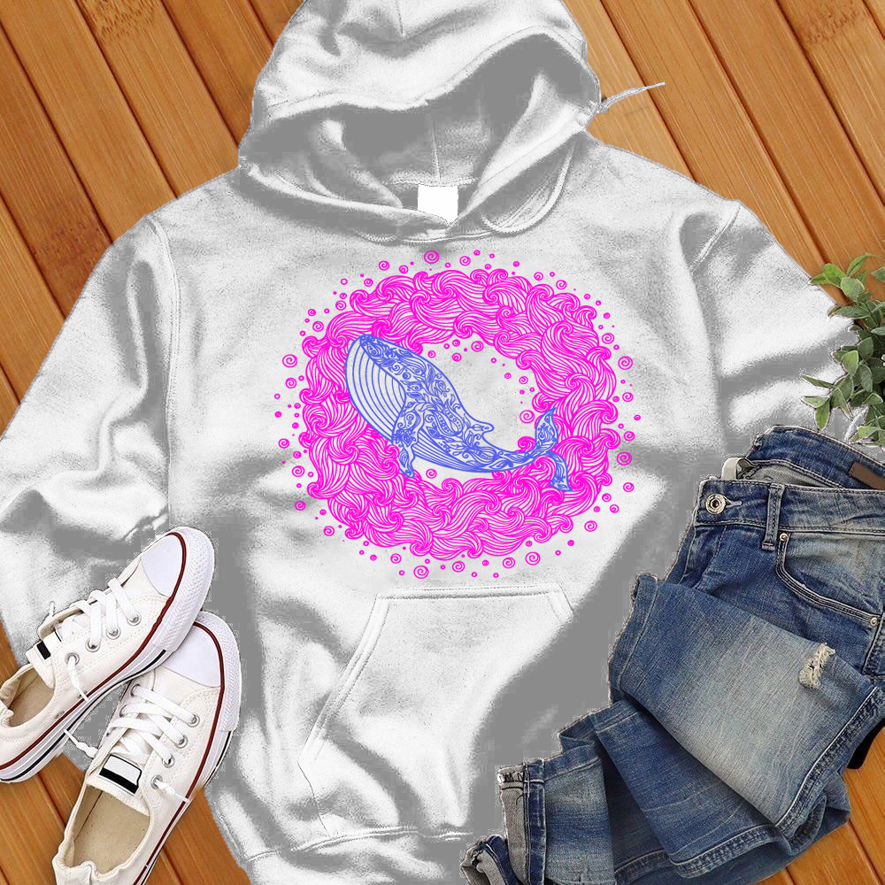 Mandala Whale Wave Hoodie