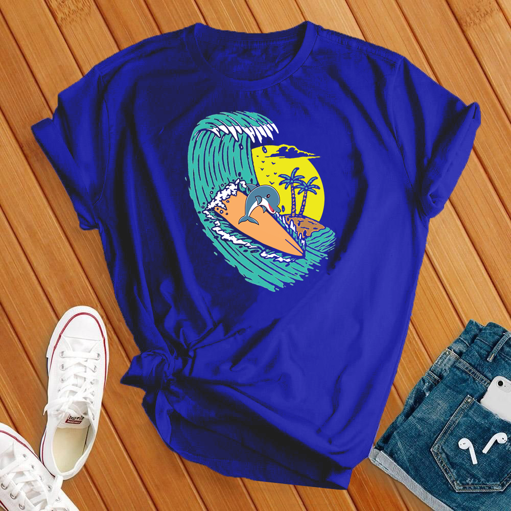 Surfing Dolphin Tee