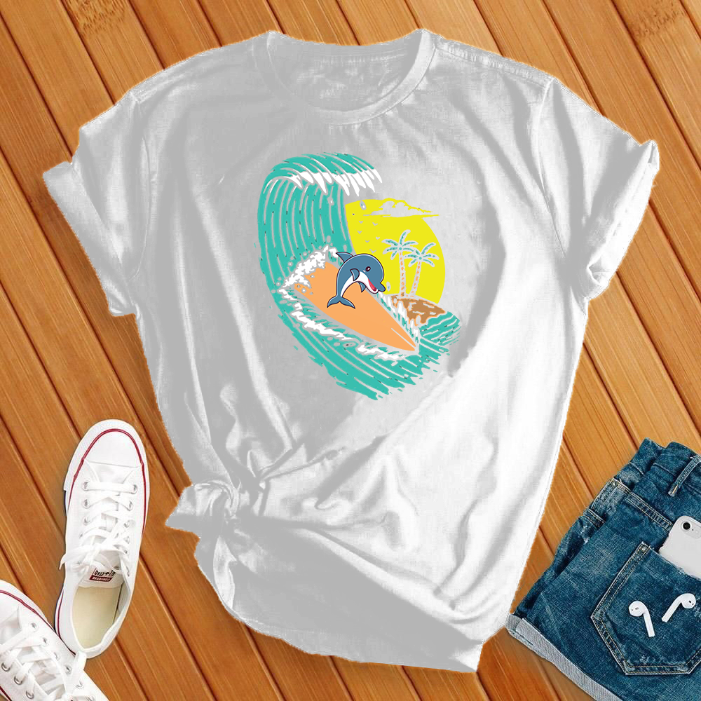 Surfing Dolphin Tee