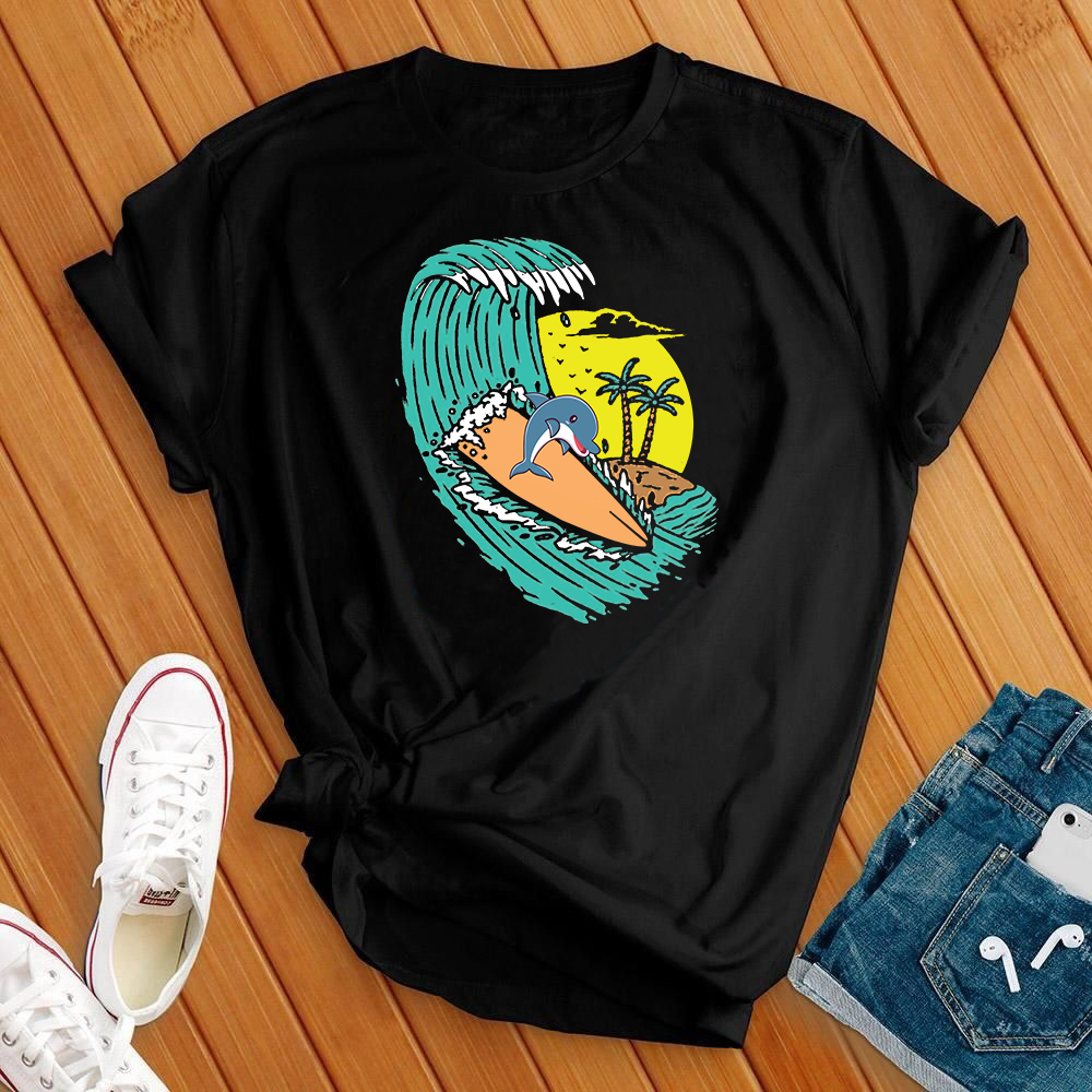 Surfing Dolphin Tee