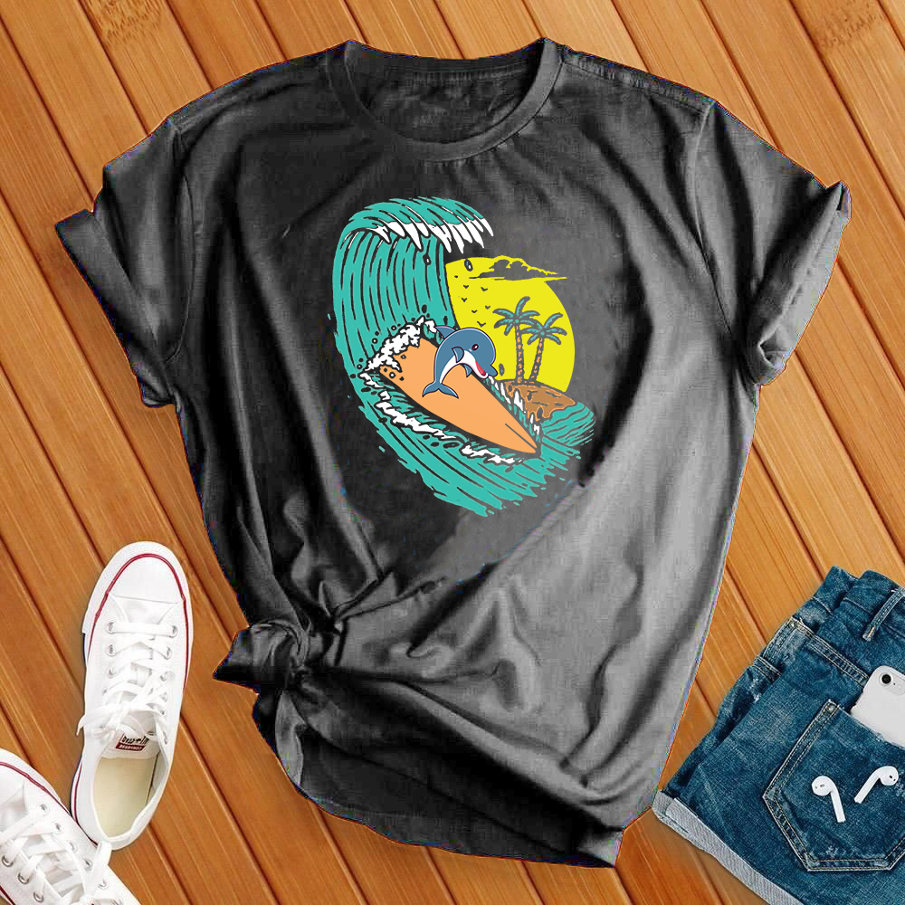 Surfing Dolphin Tee