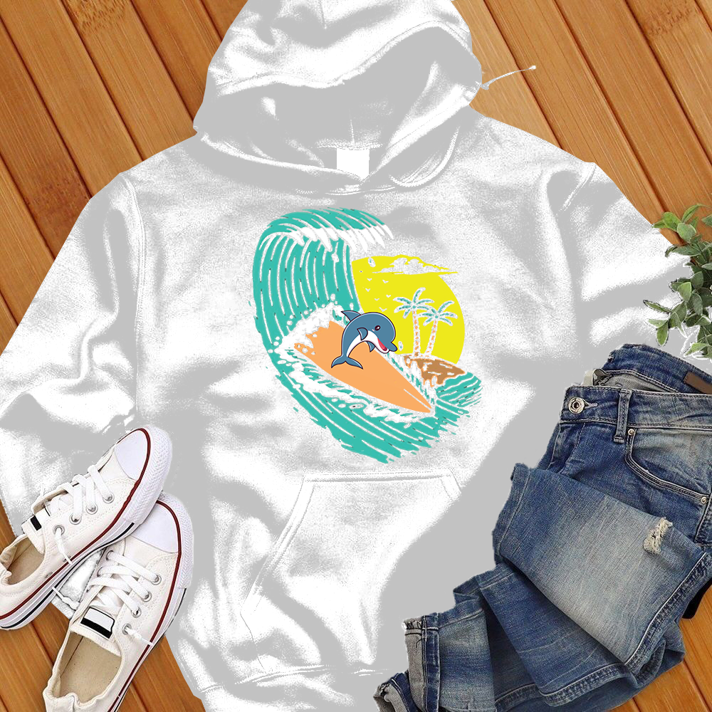 Surfing Dolphin Hoodie