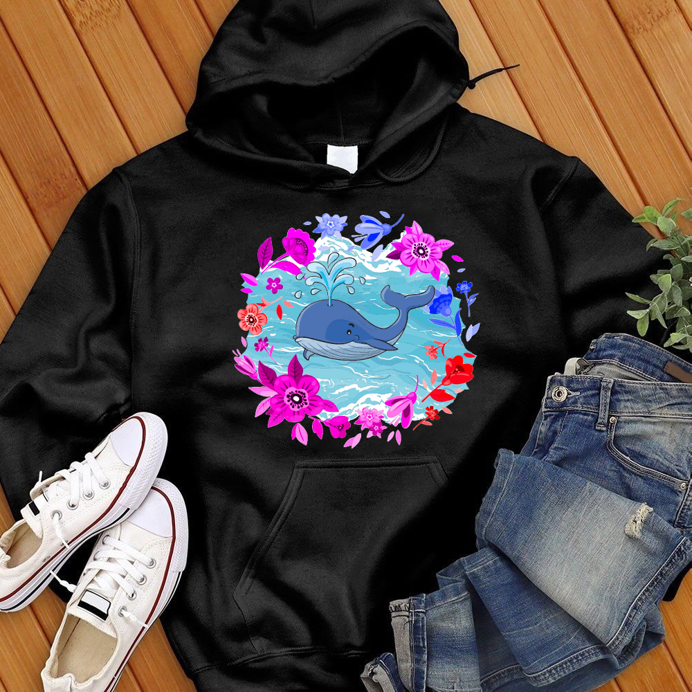 Whale Flower Hoodie