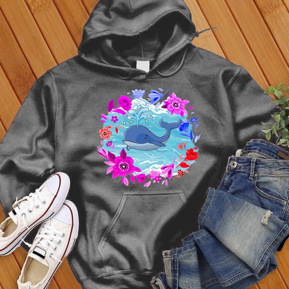 Whale Flower Hoodie