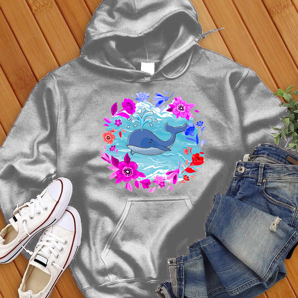 Whale Flower Hoodie