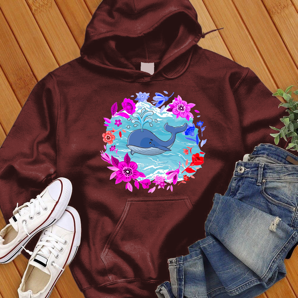 Whale Flower Hoodie