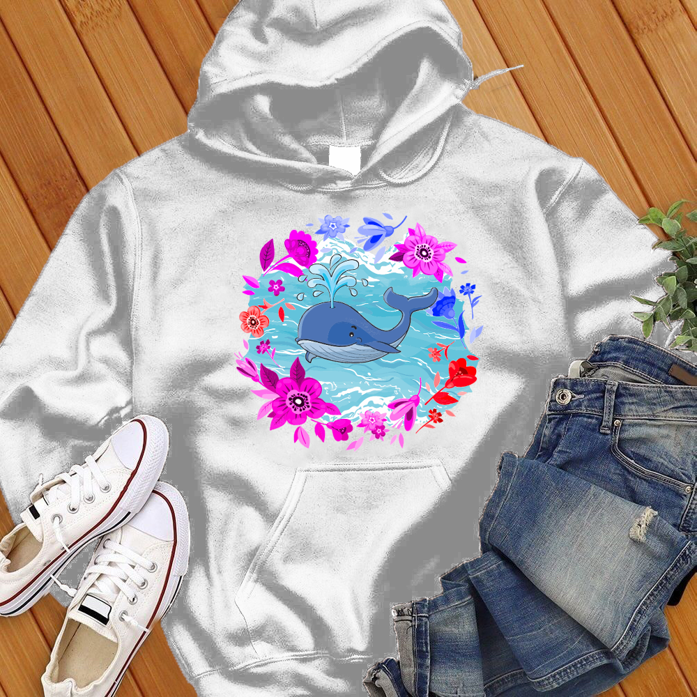 Whale Flower Hoodie