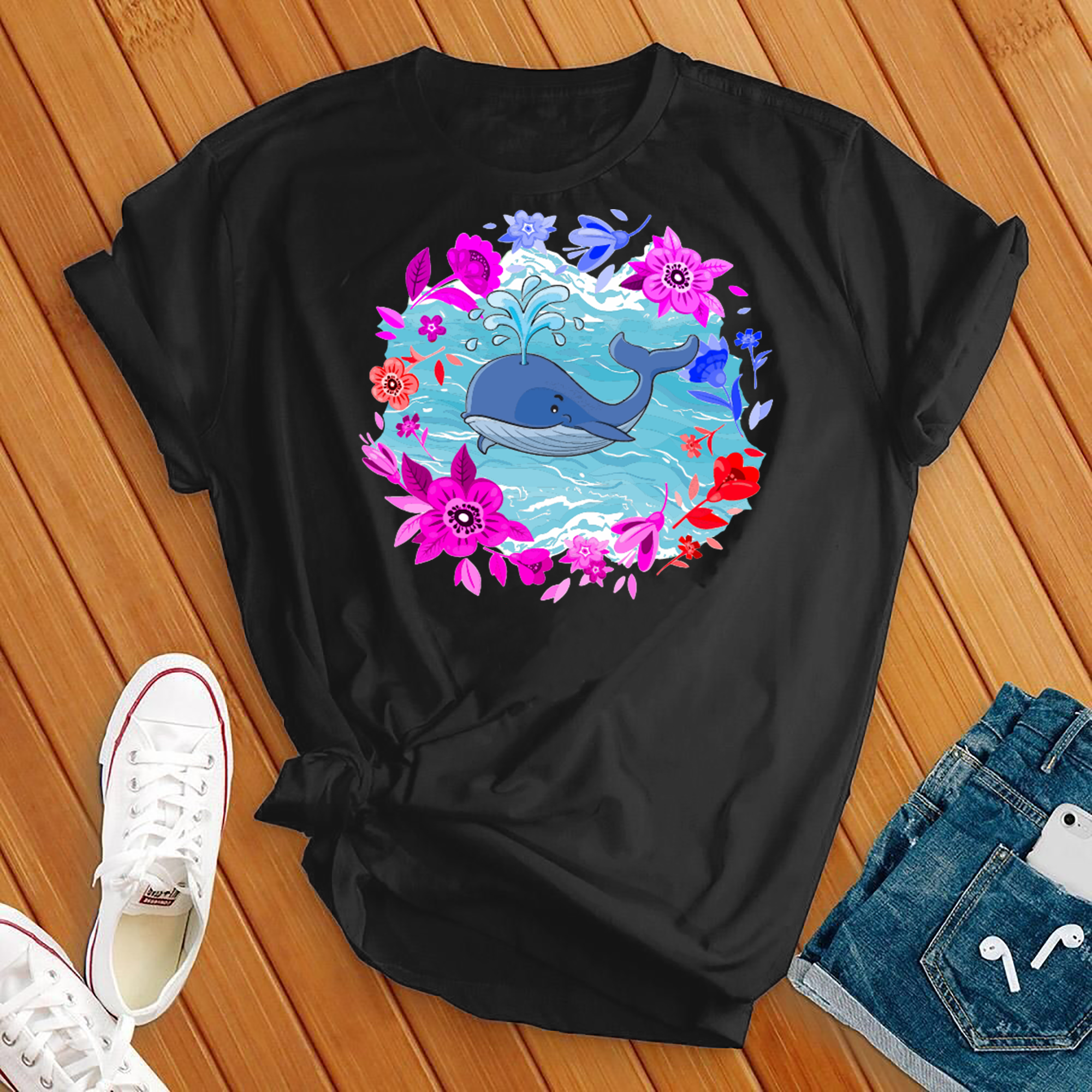 Whale Flower Tee