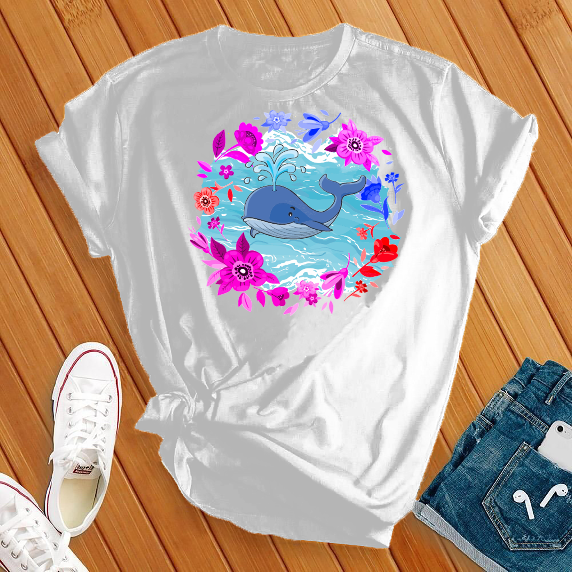 Whale Flower Tee