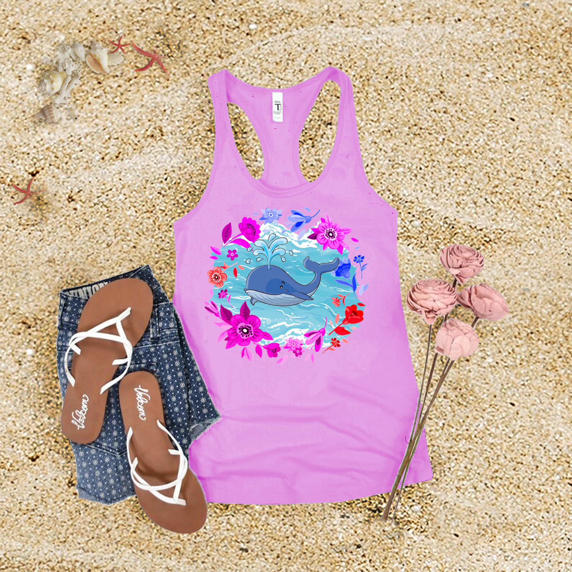 Whale Flower Tank Top