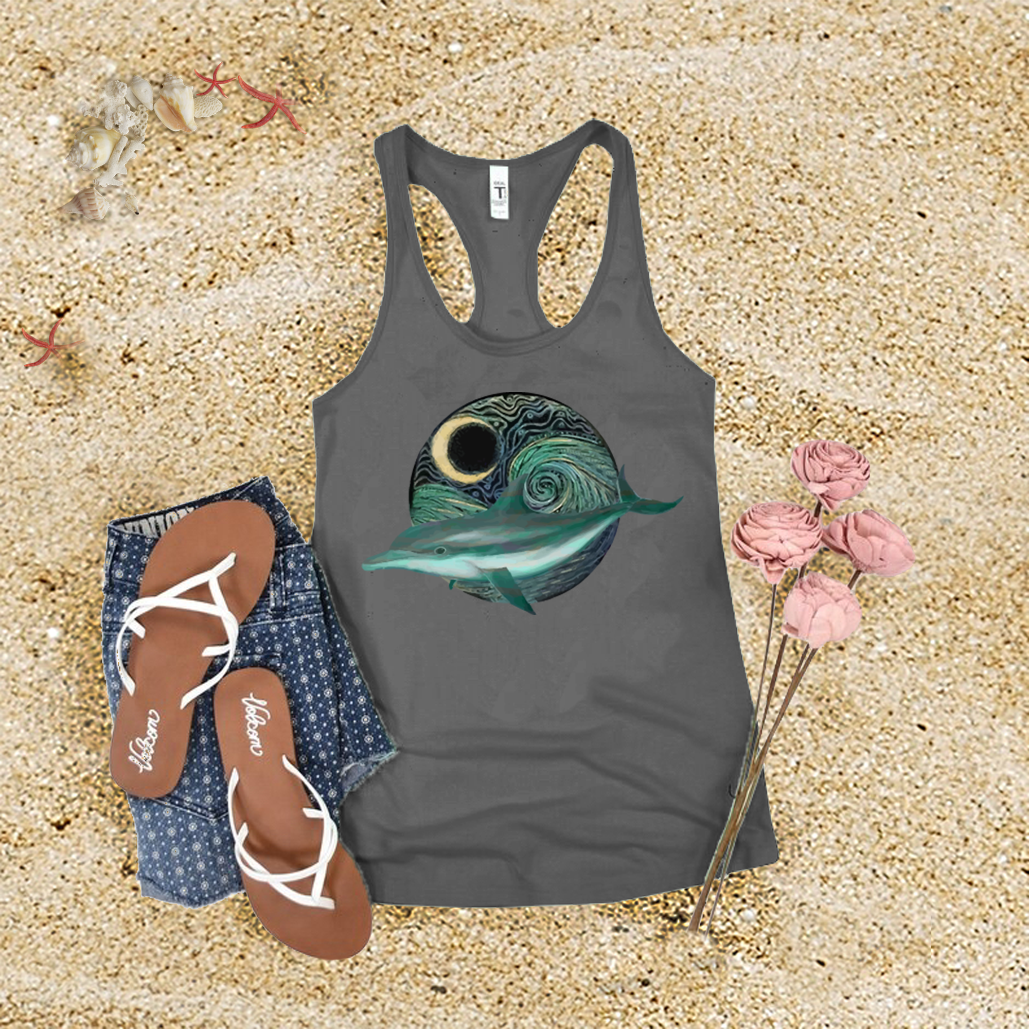 Galactic Dolphin Tank Top