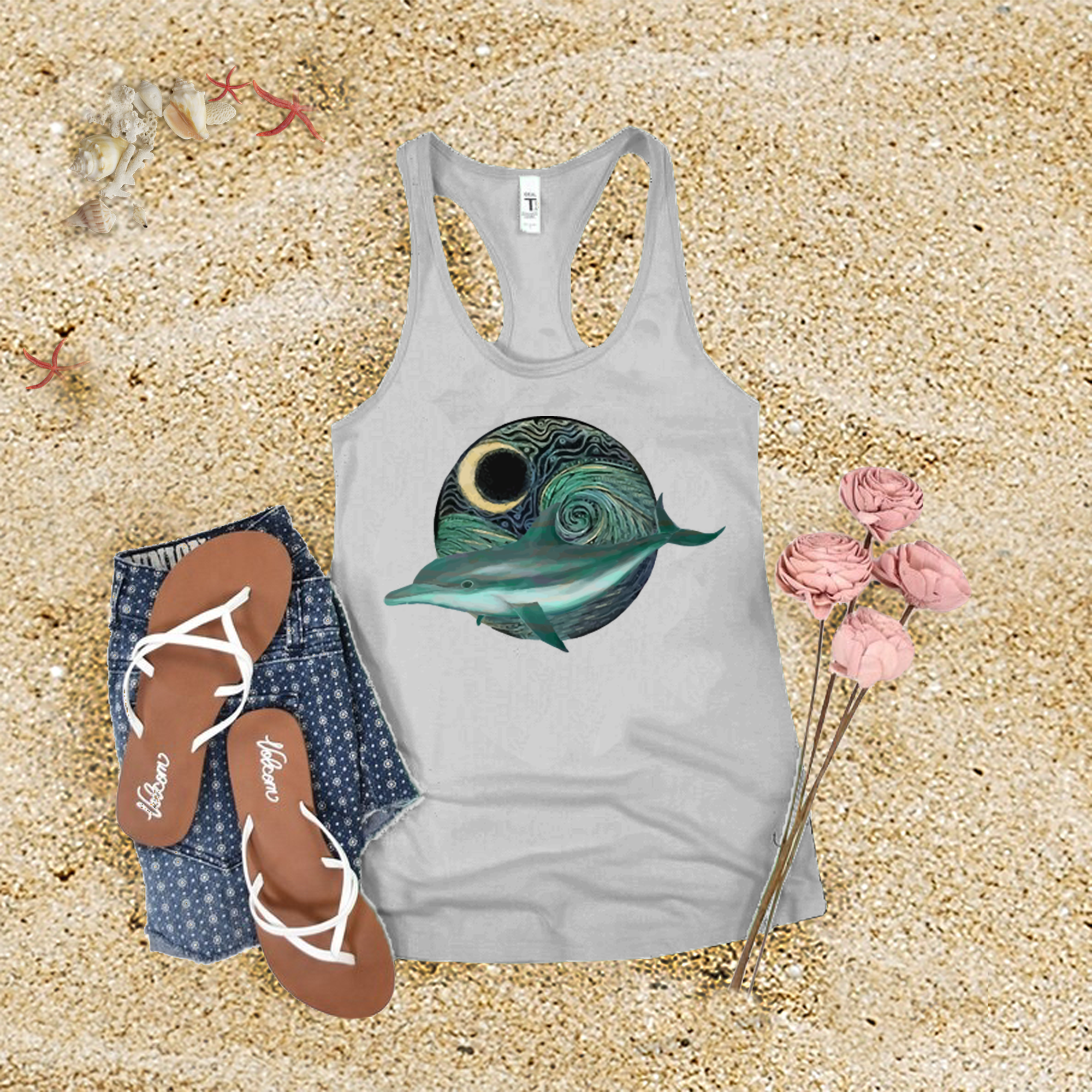 Galactic Dolphin Tank Top