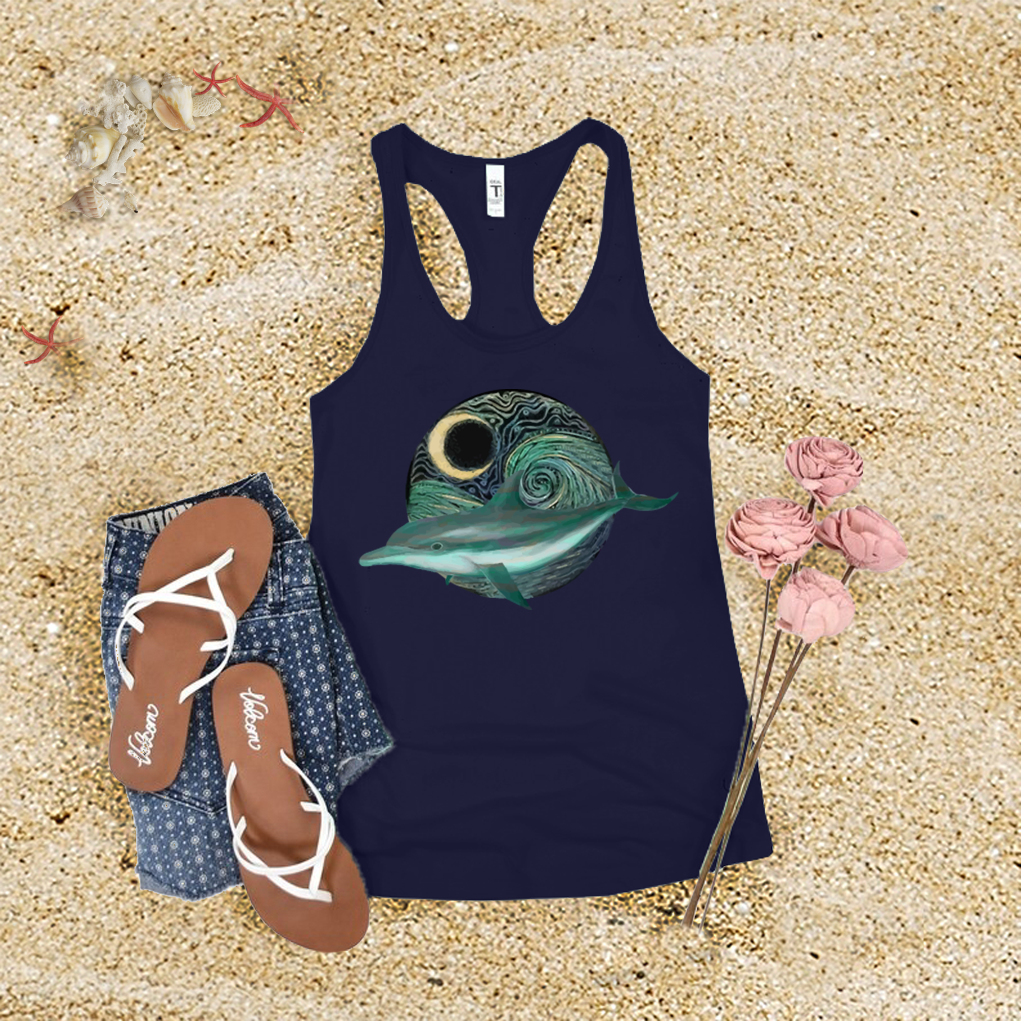 Galactic Dolphin Tank Top