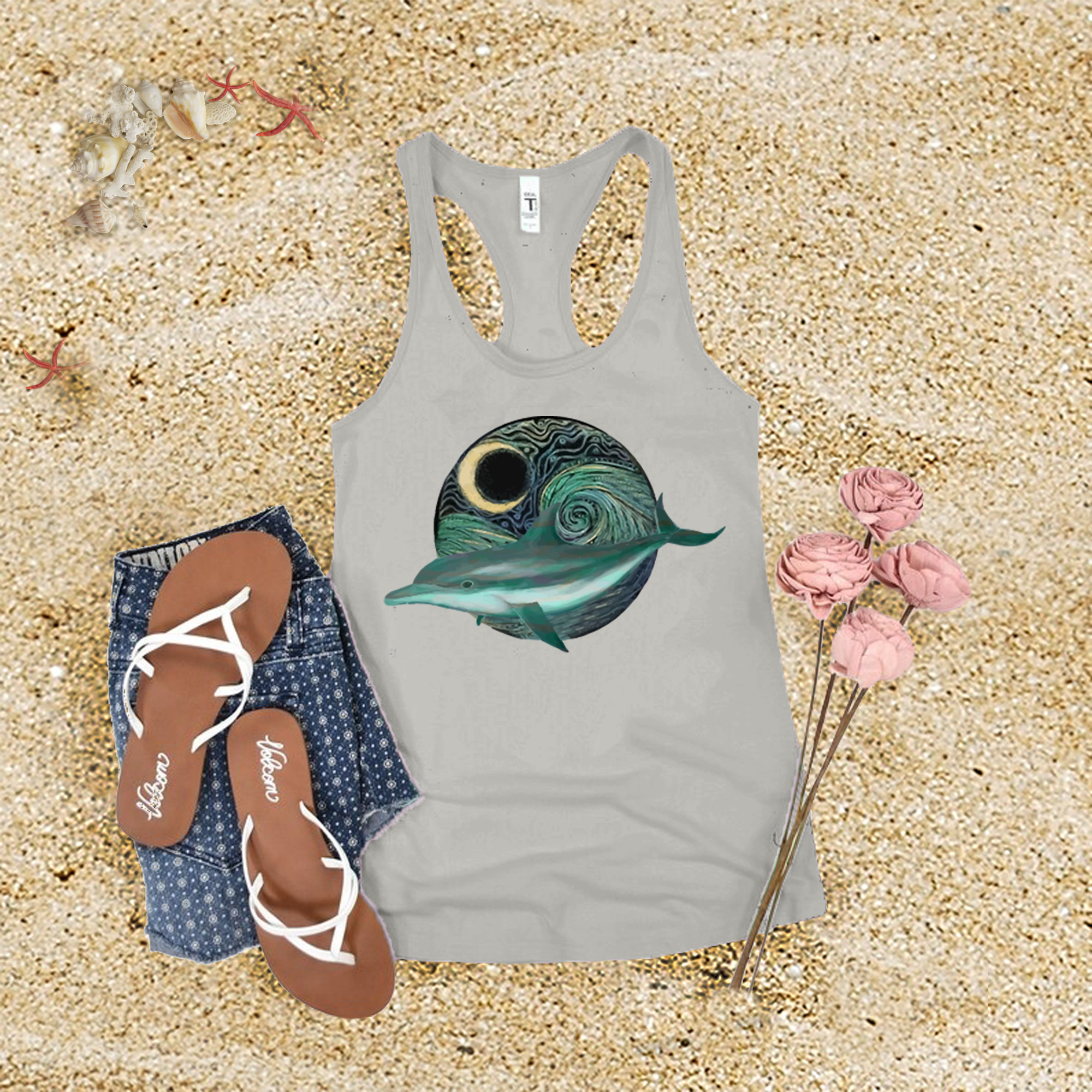 Galactic Dolphin Tank Top