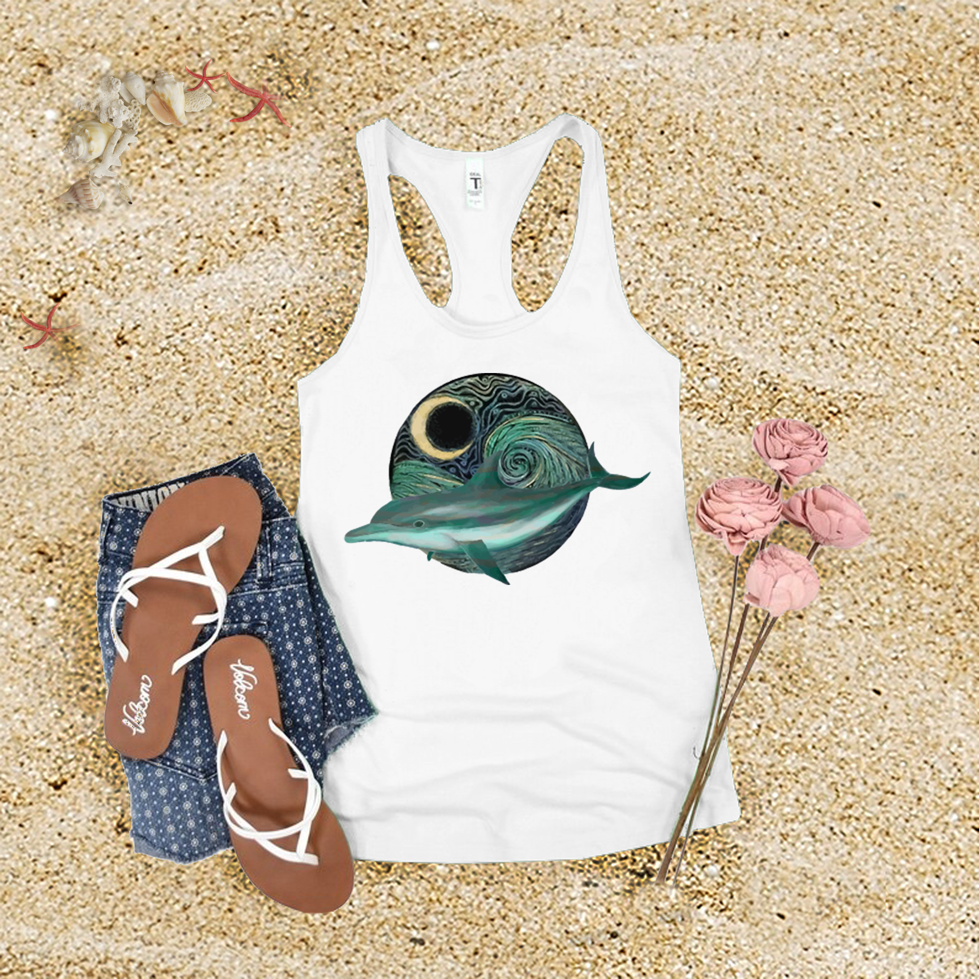 Galactic Dolphin Tank Top