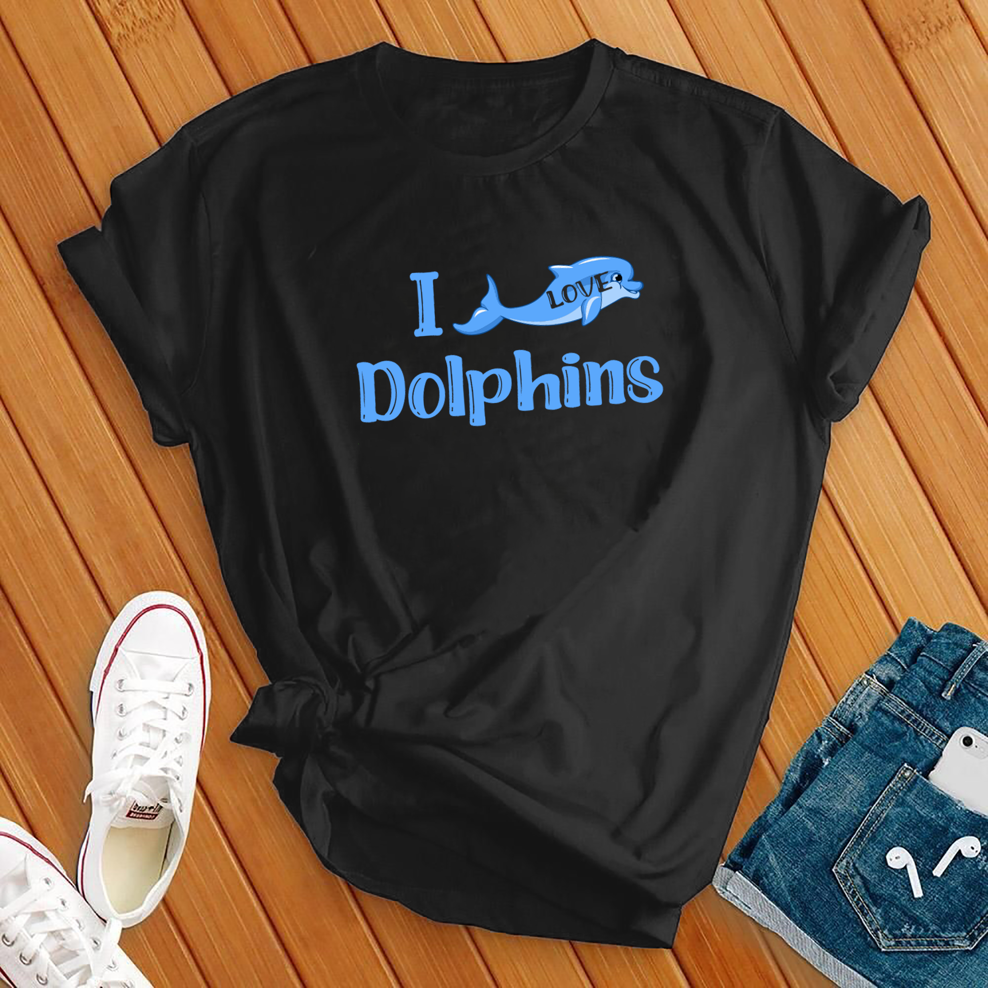 I Love Dolphins Tee