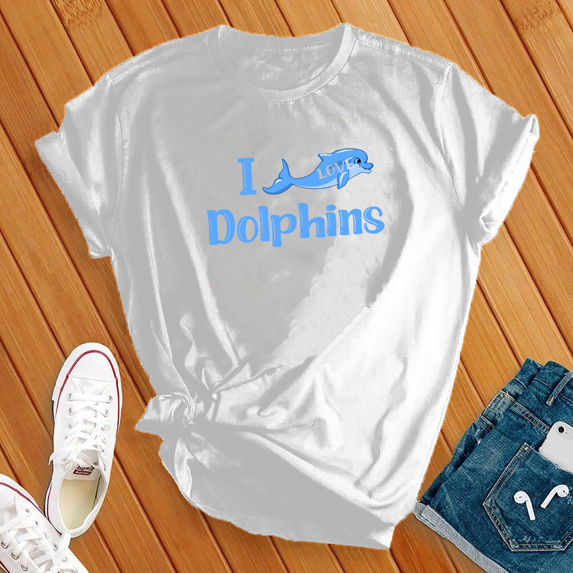 I Love Dolphins Tee