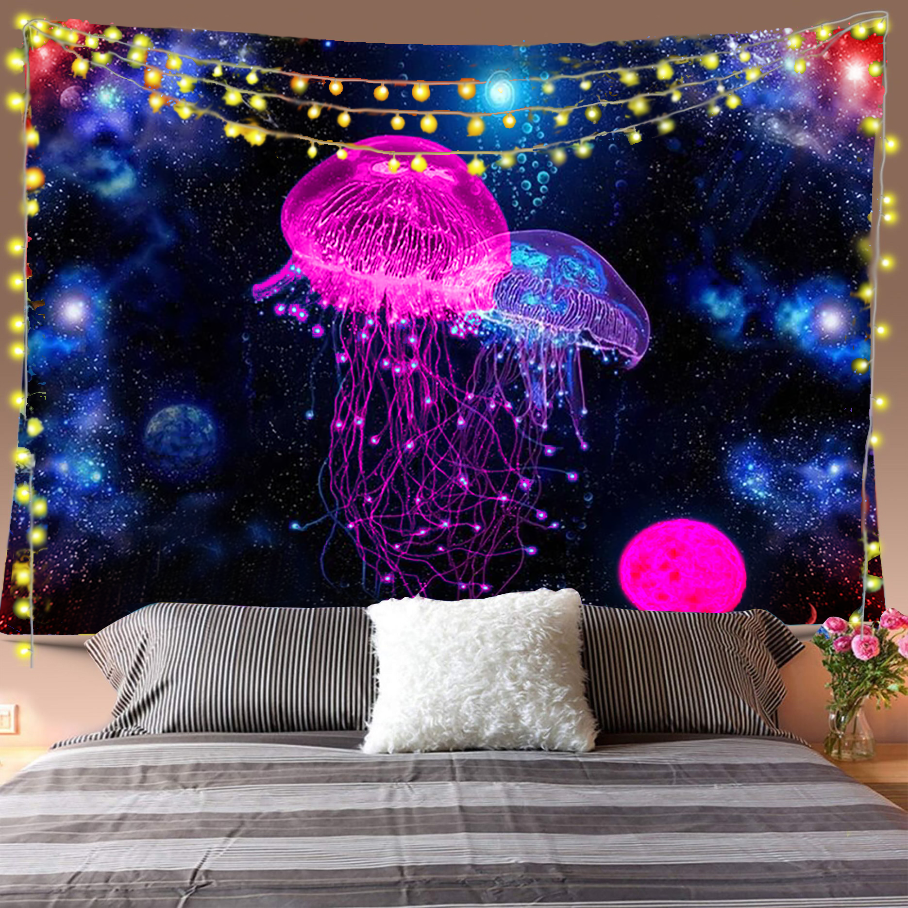 Galaxy Jellyfish Tapestry