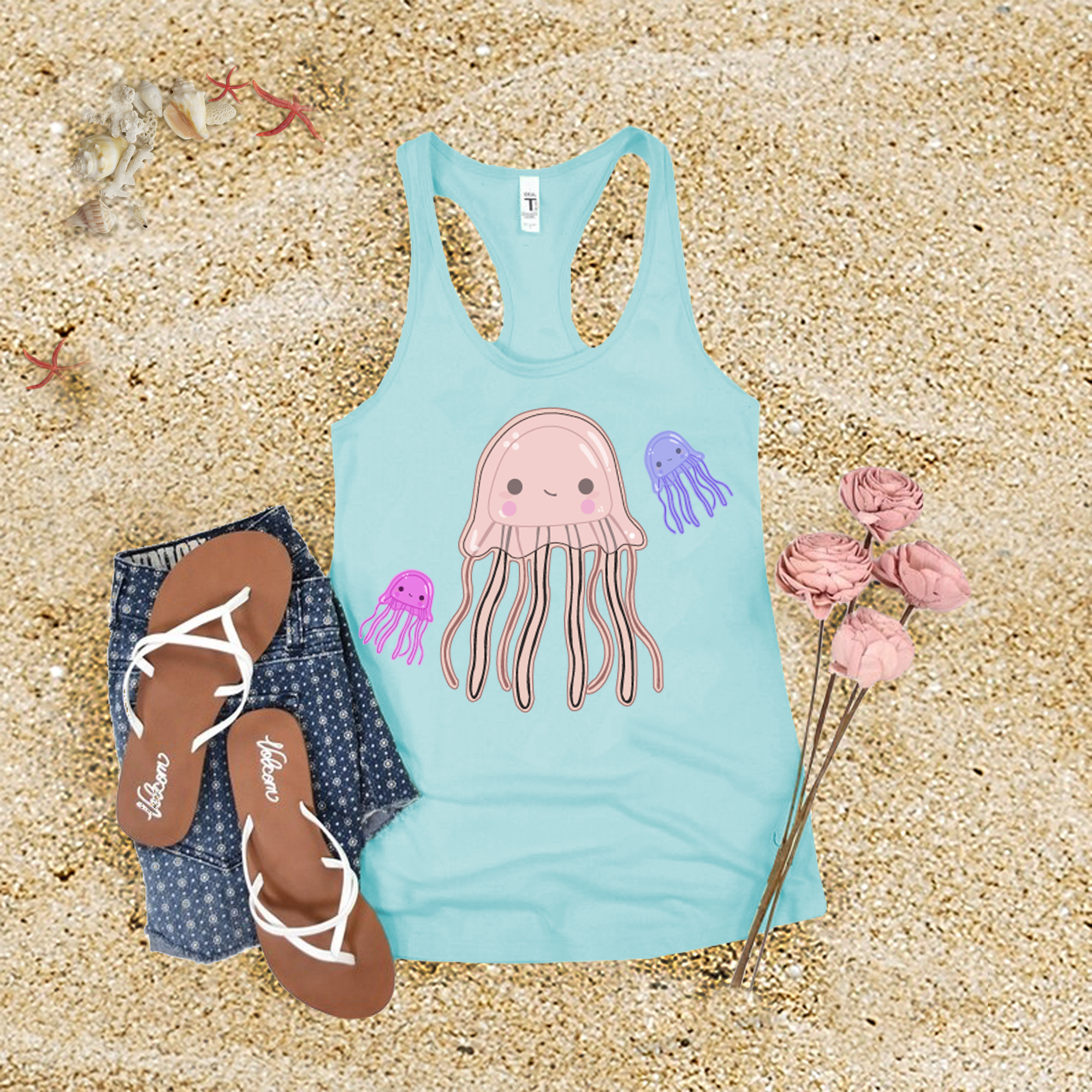 Cute Jellyfishes Tank Top