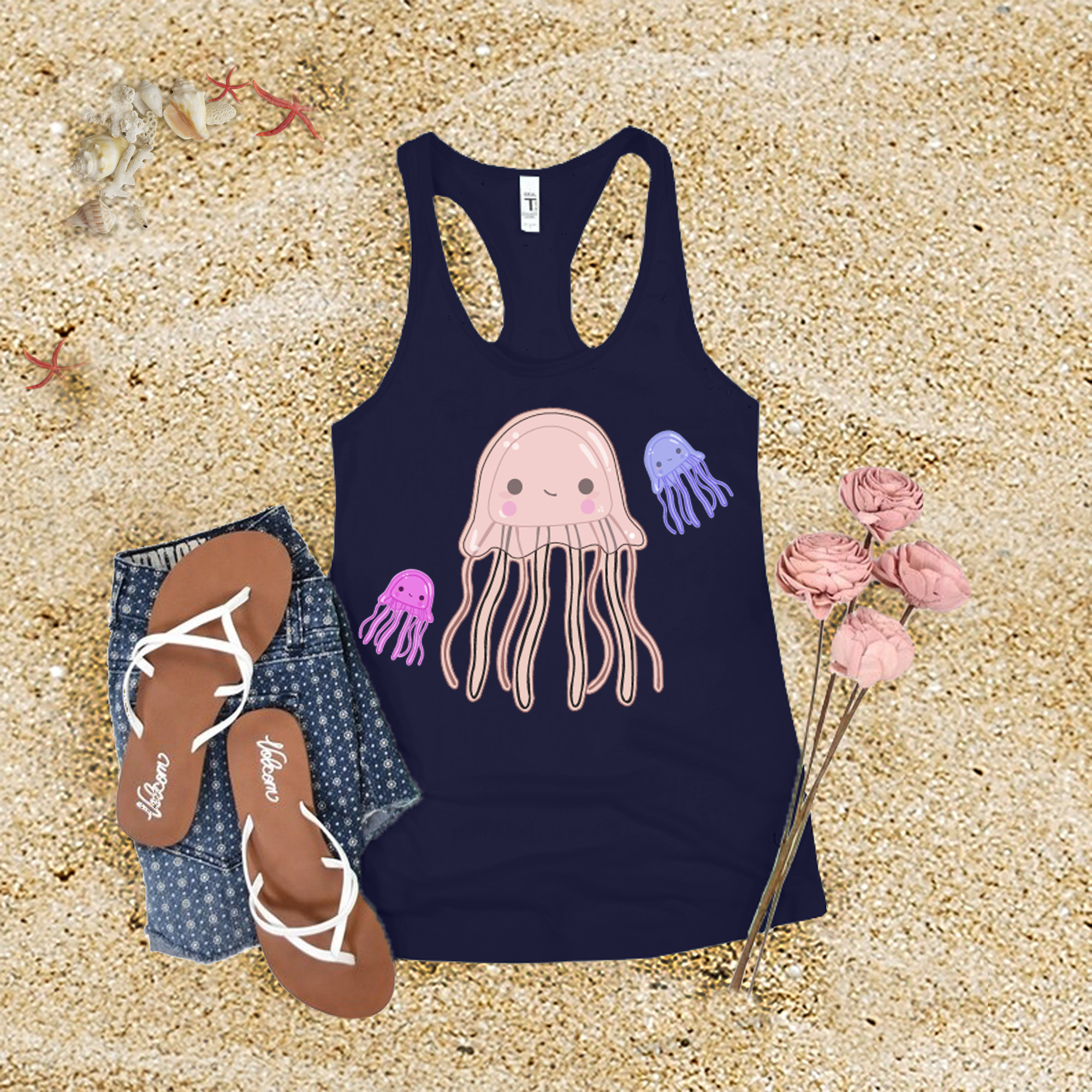 Cute Jellyfishes Tank Top