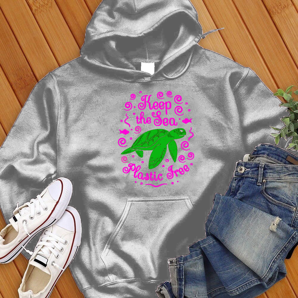 Keep The Sea Plastic Free Turtle Hoodie