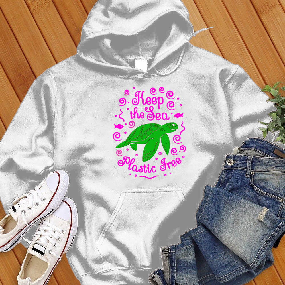 Keep The Sea Plastic Free Turtle Hoodie