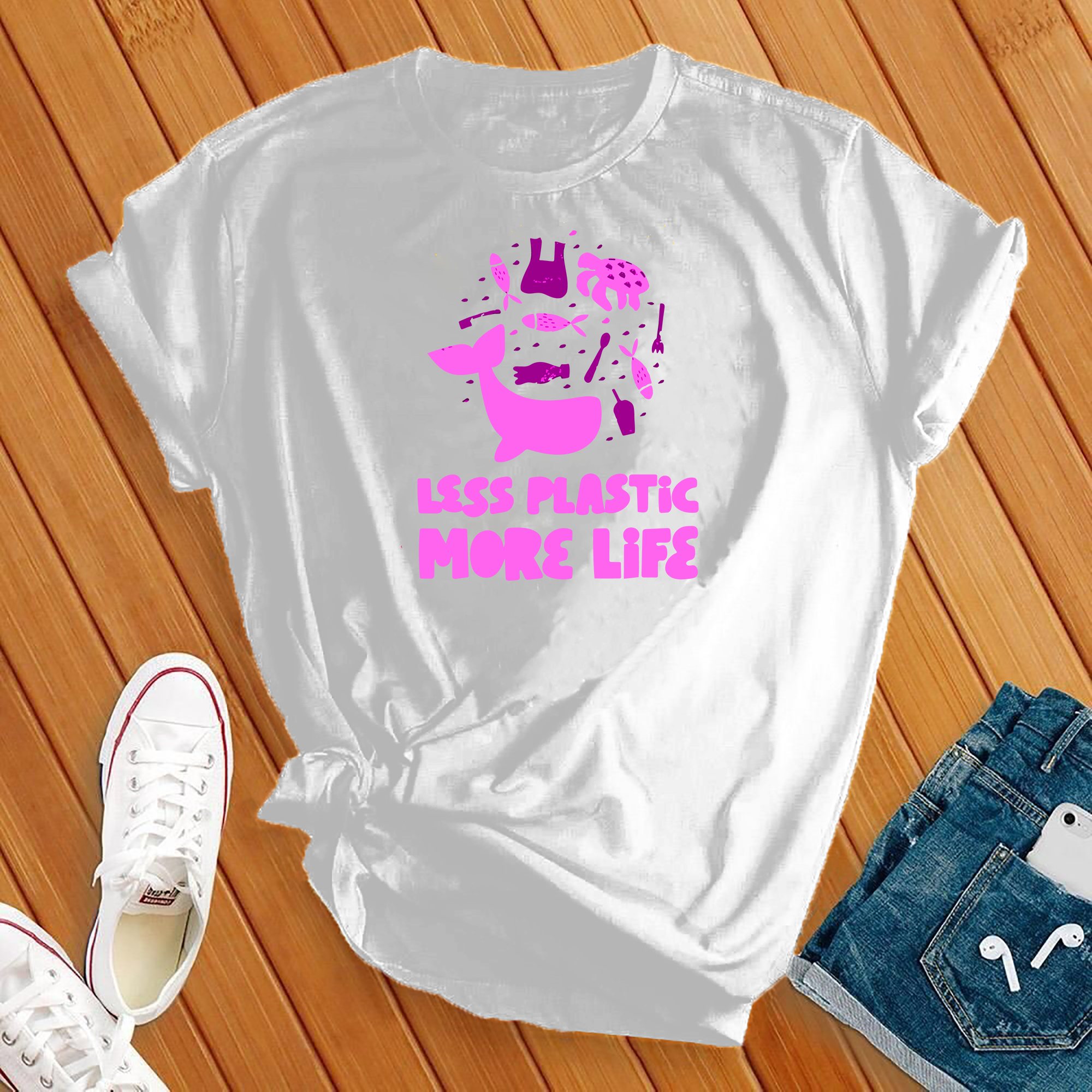 Less Plastic More Life Tee