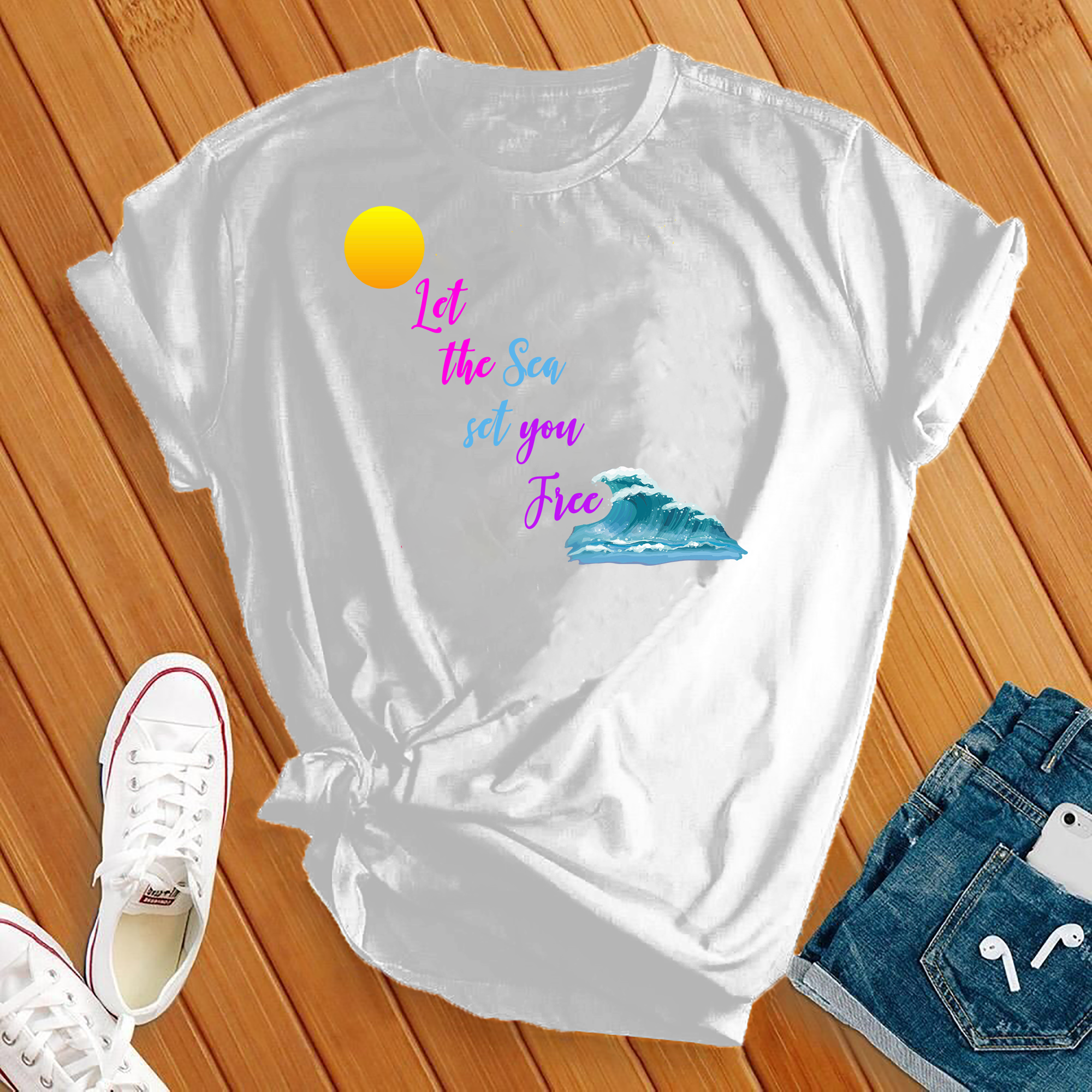 Let The Sea Set You Free Tee