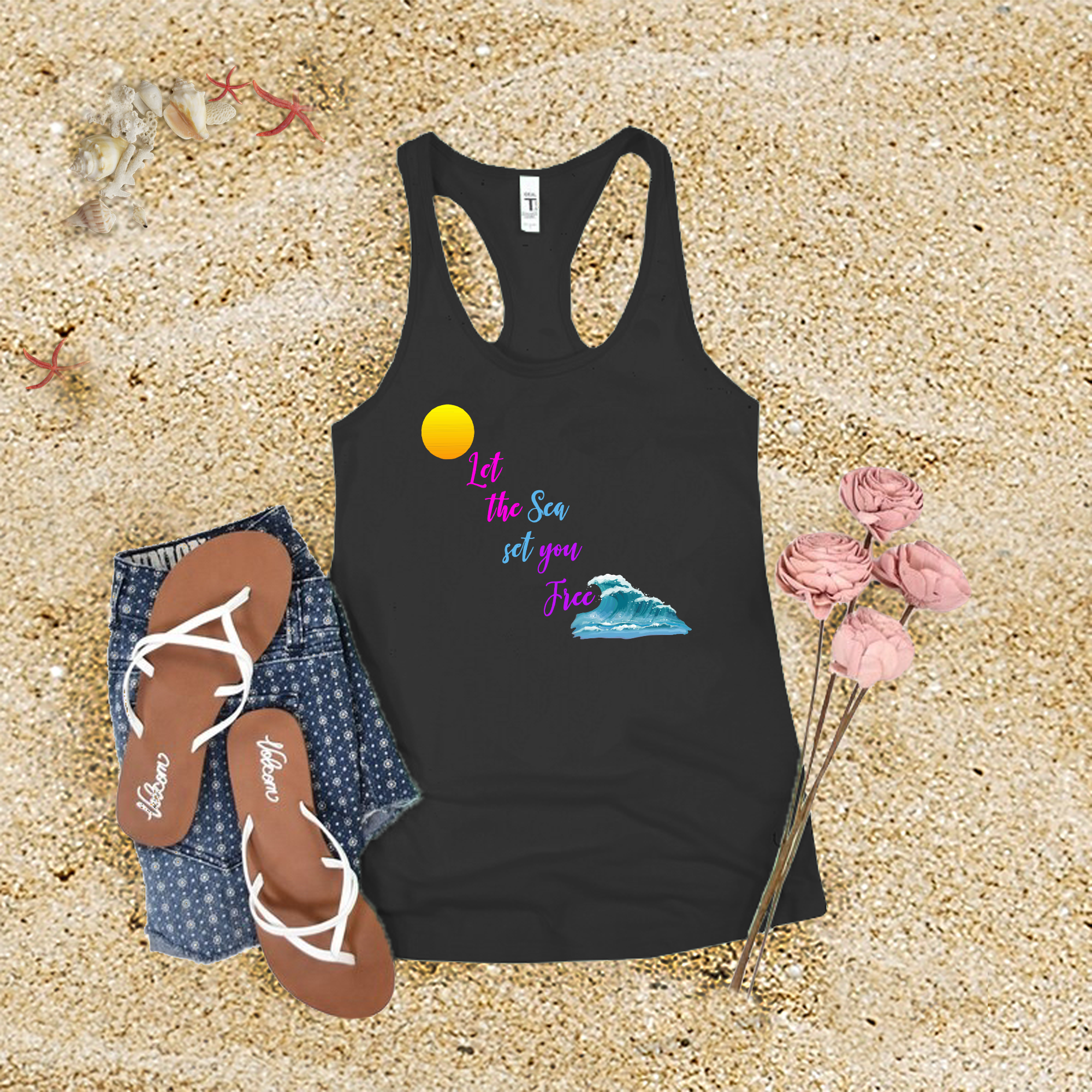 Let The Sea Set You Free Tank Top