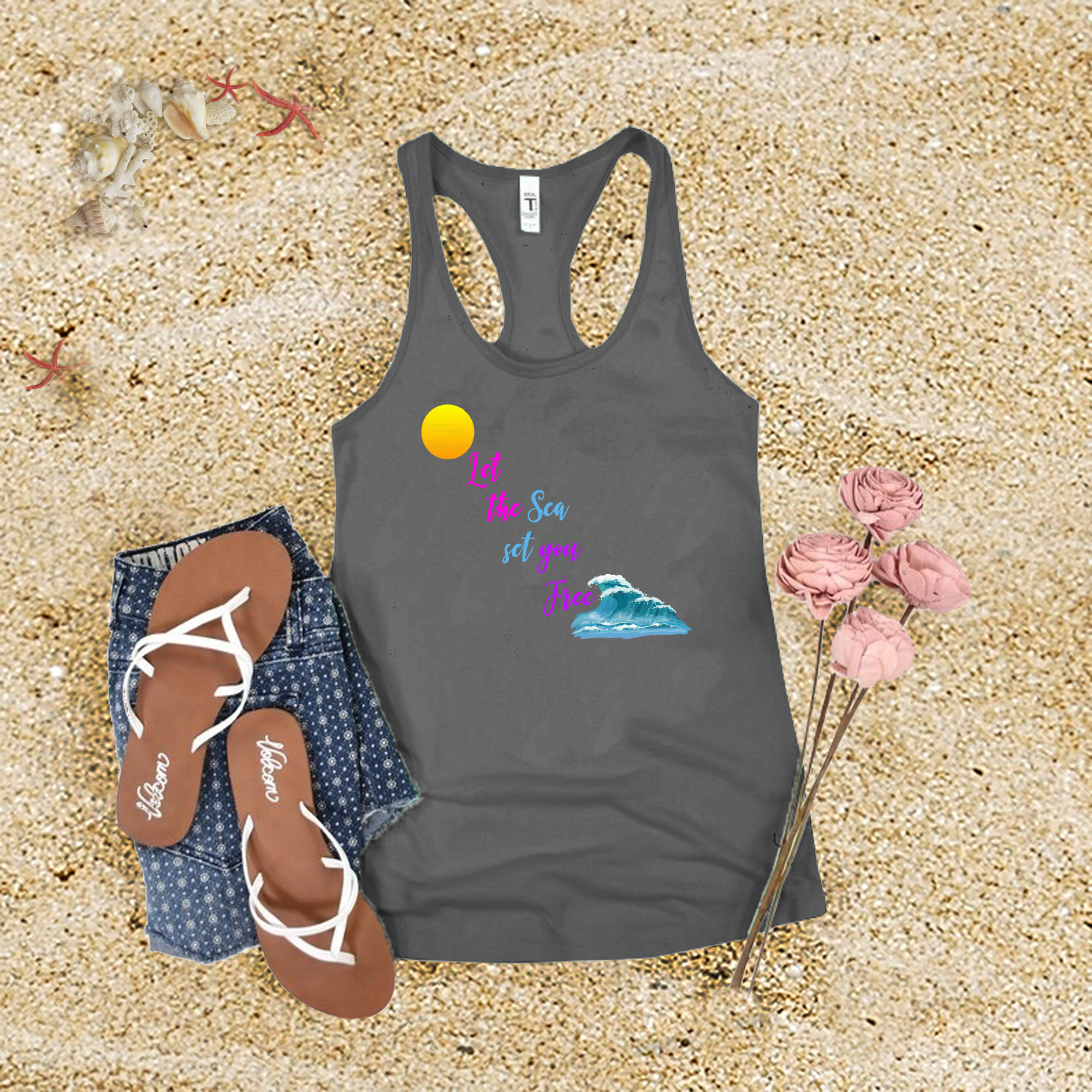 Let The Sea Set You Free Tank Top