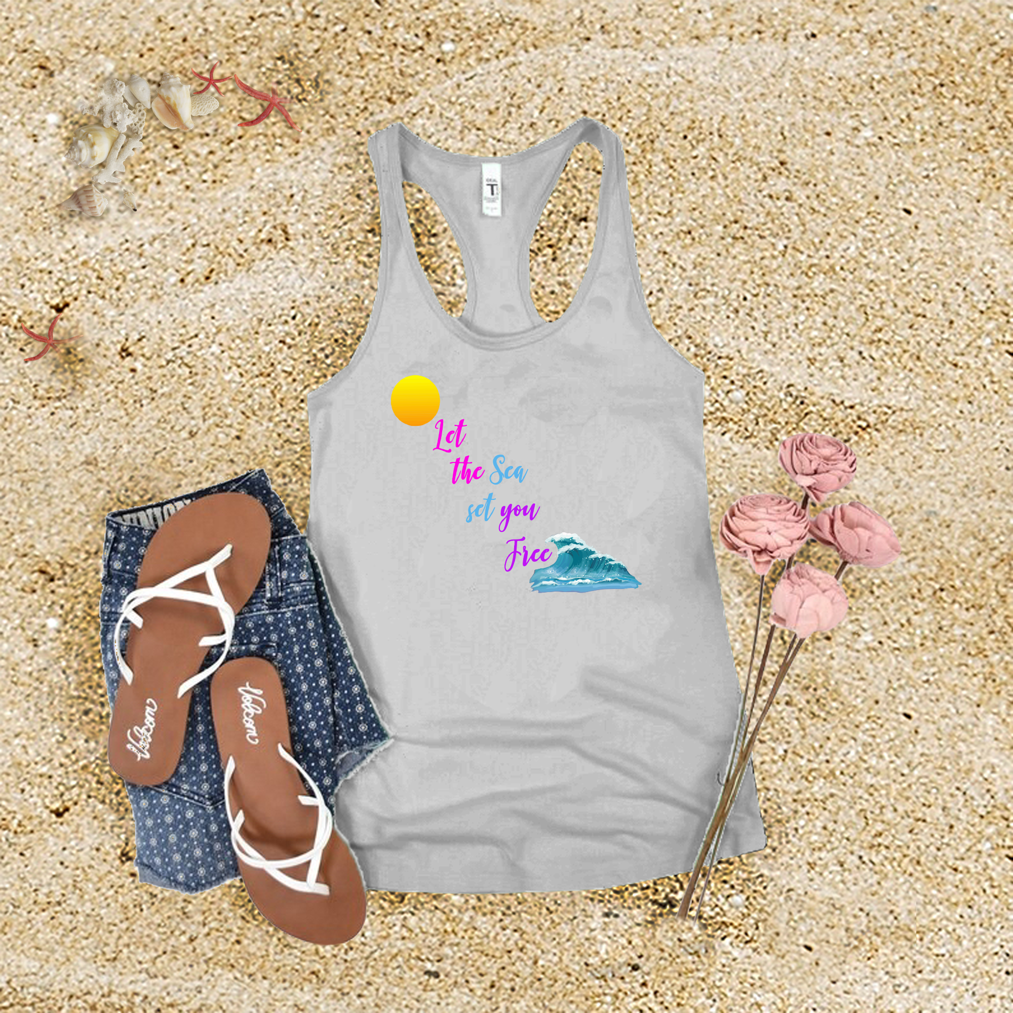 Let The Sea Set You Free Tank Top