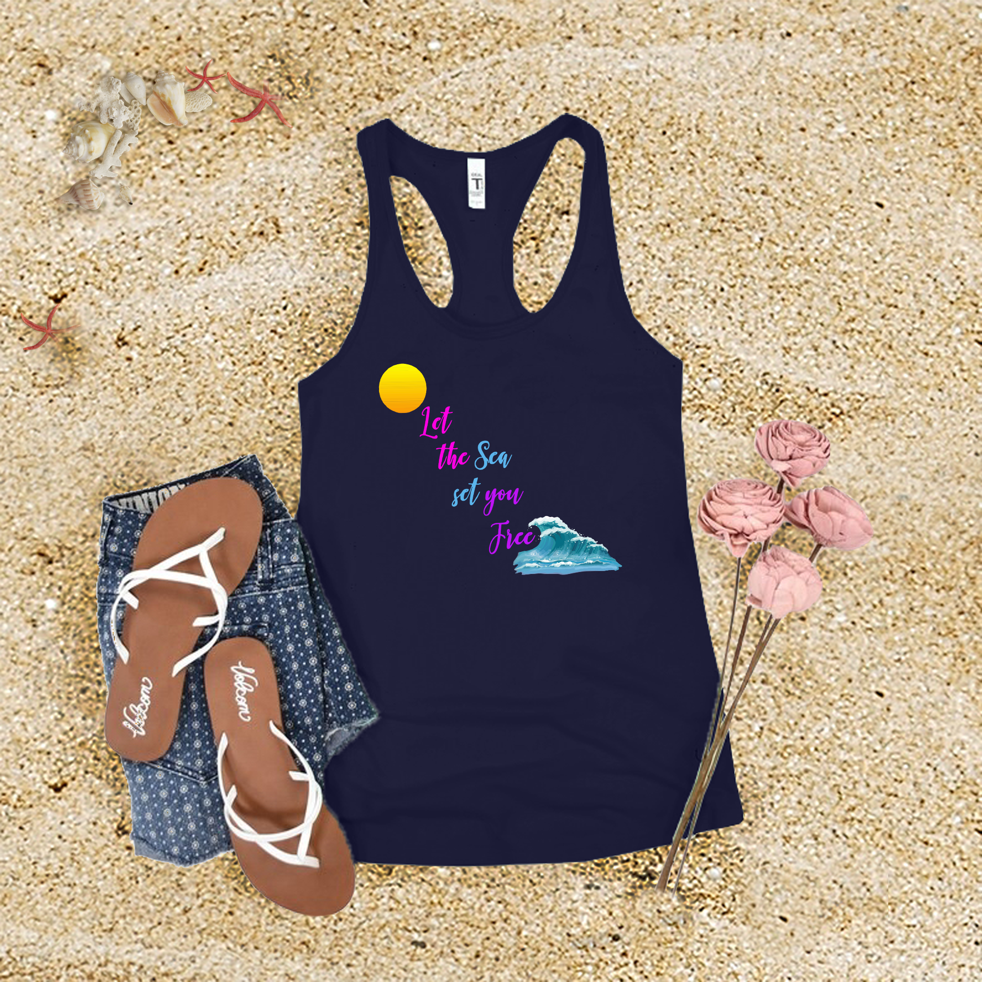 Let The Sea Set You Free Tank Top