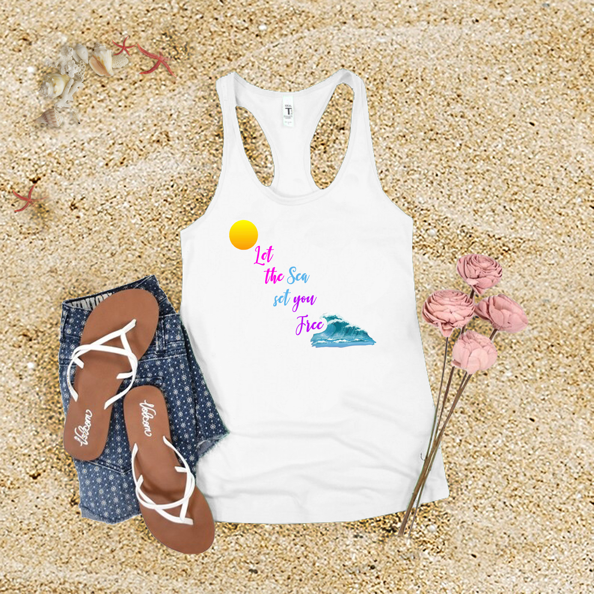 Let The Sea Set You Free Tank Top