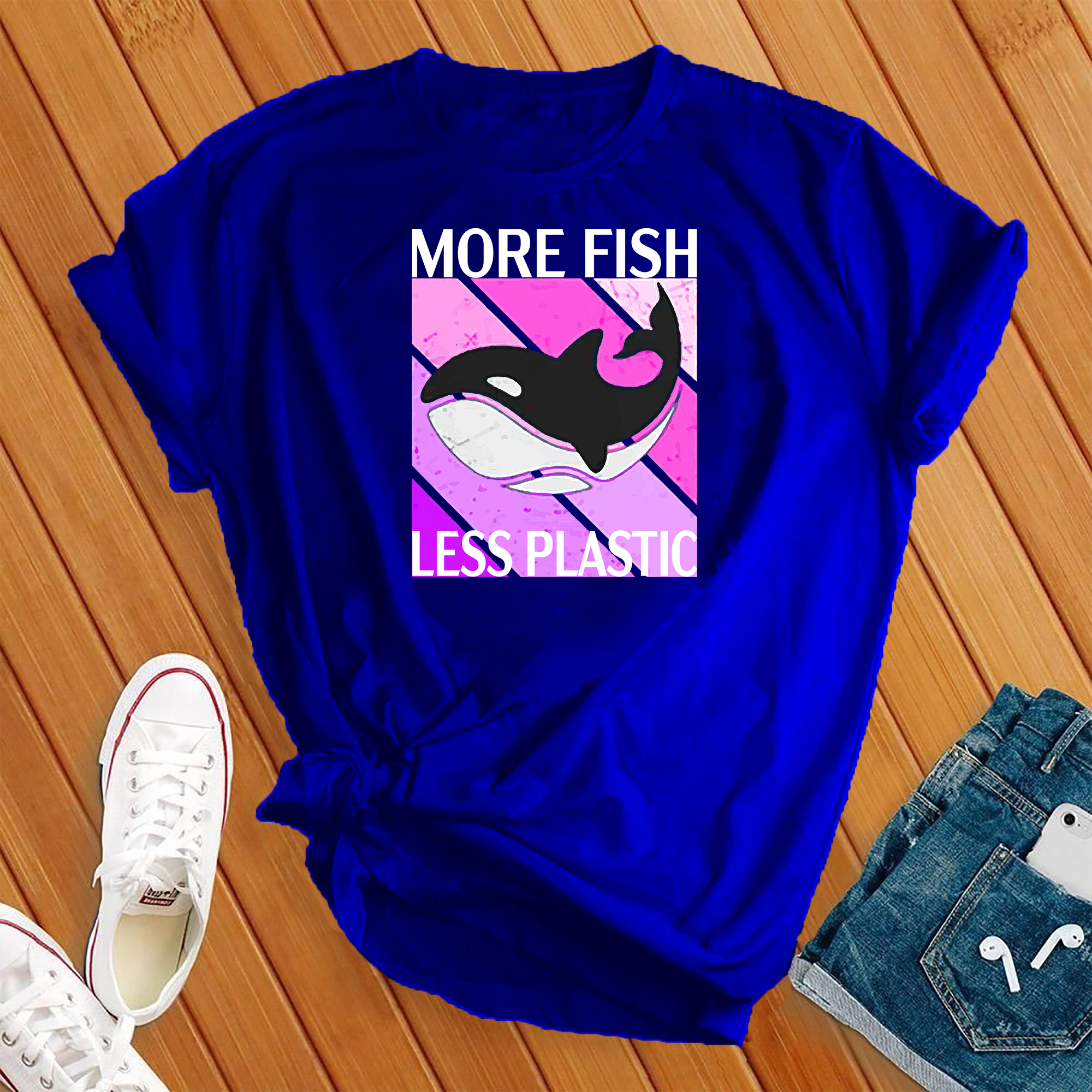 More Fish Less Plastic Tee