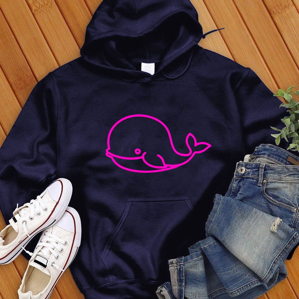 Neon Whale Hoodie