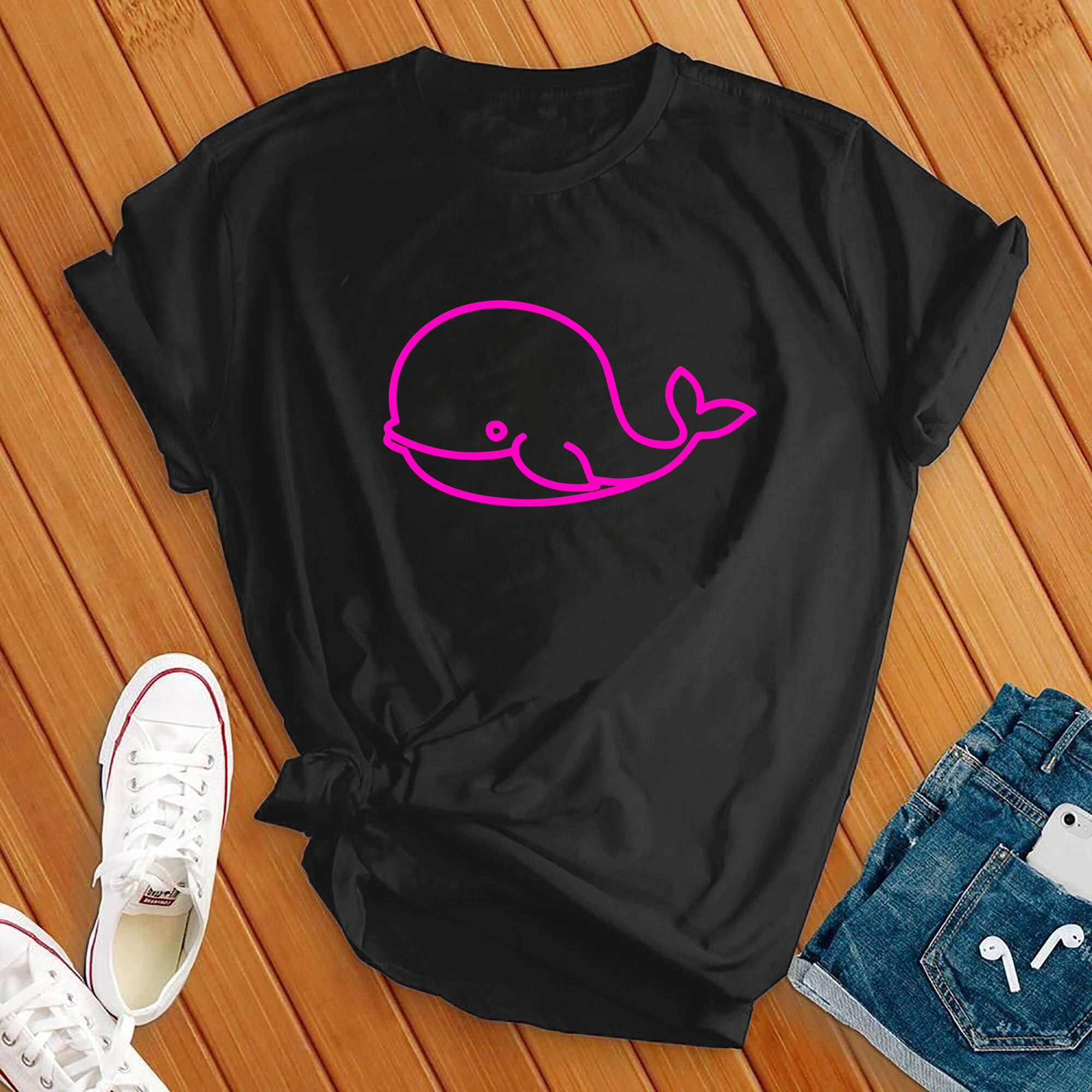 Neon Whale Tee