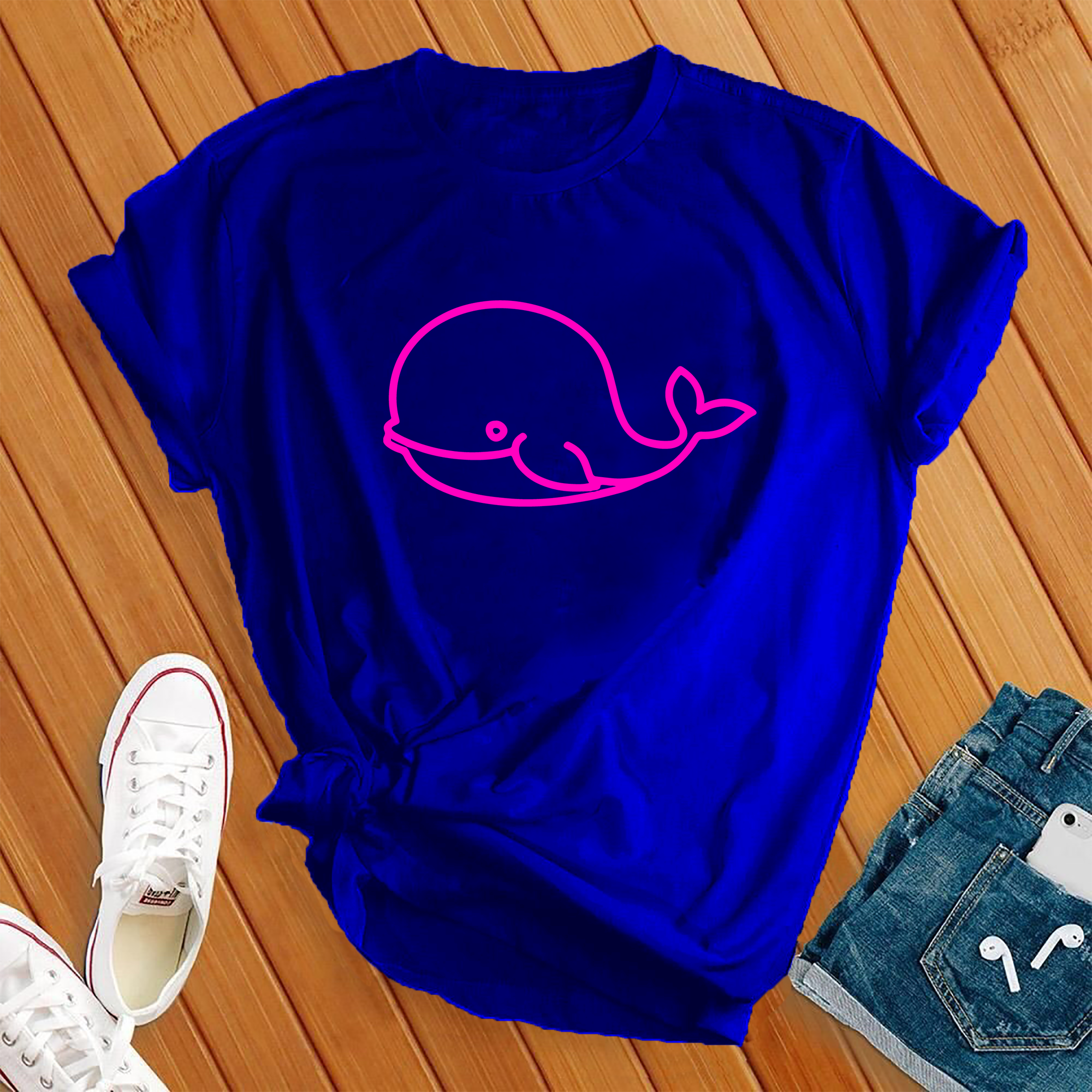 Neon Whale Tee