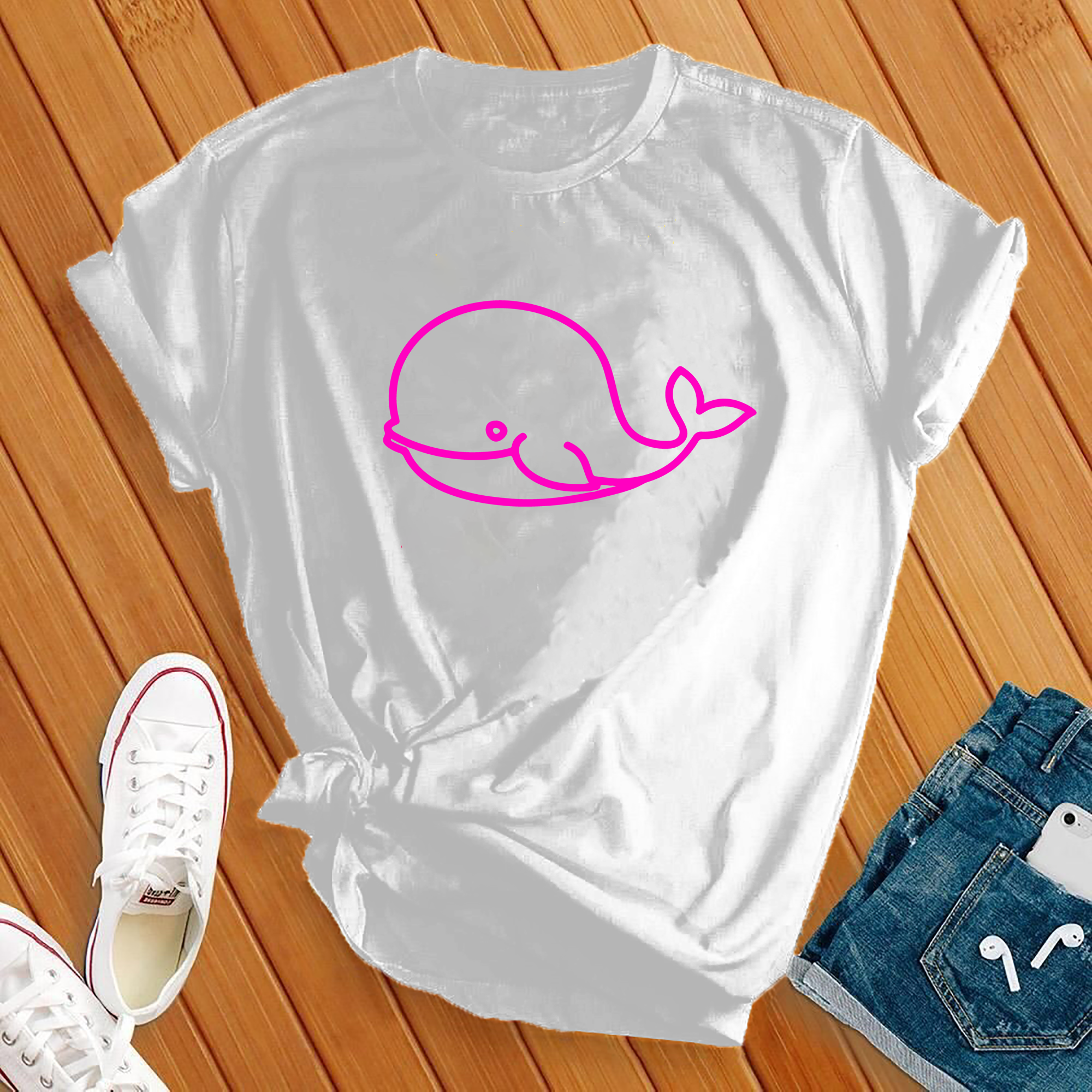 Neon Whale Tee