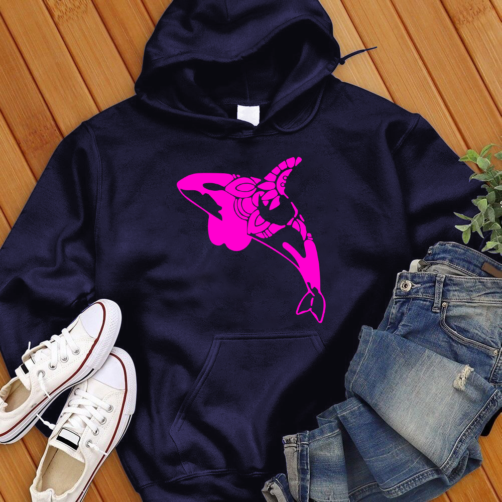 Neon Orca Mandala Hoodie