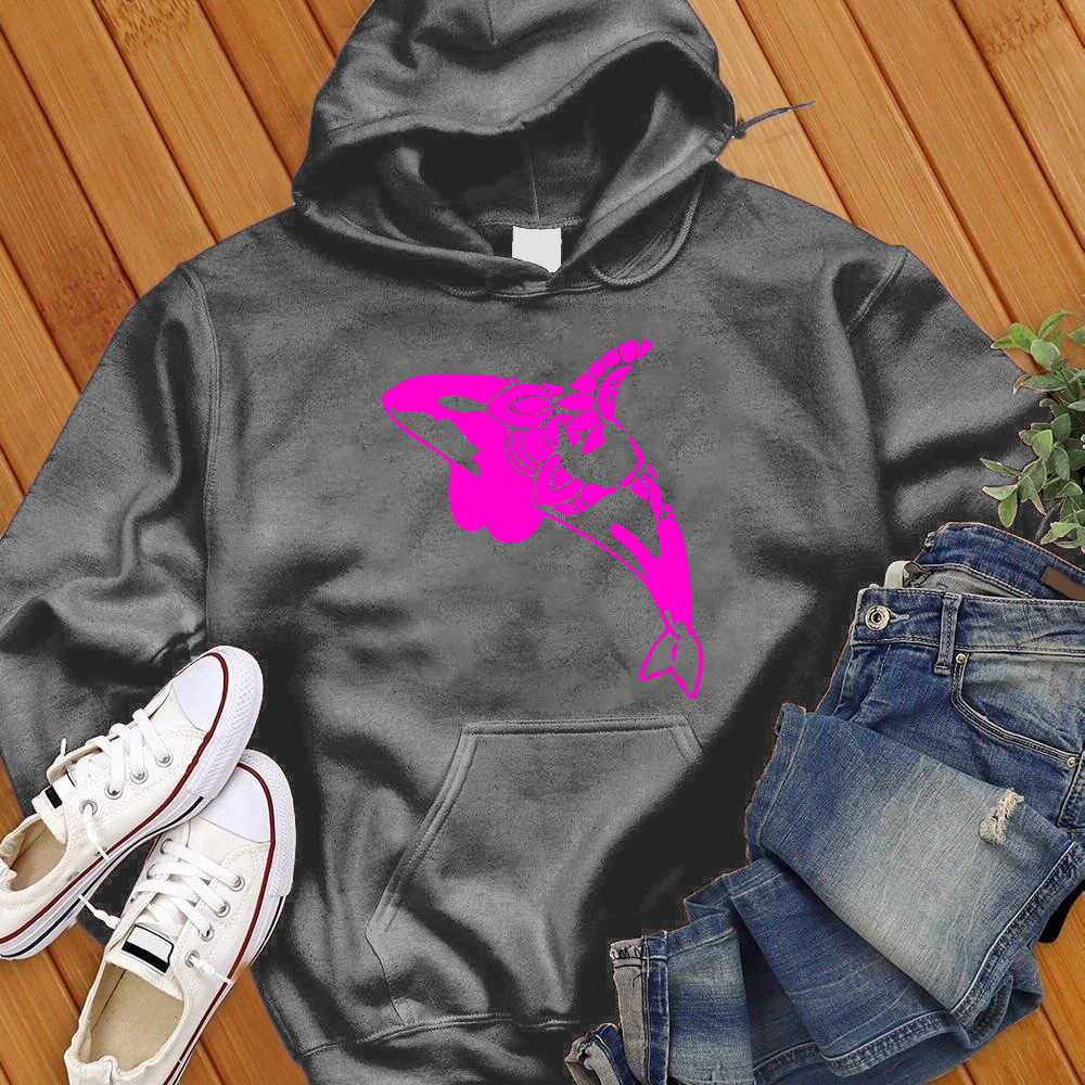 Neon Orca Mandala Hoodie