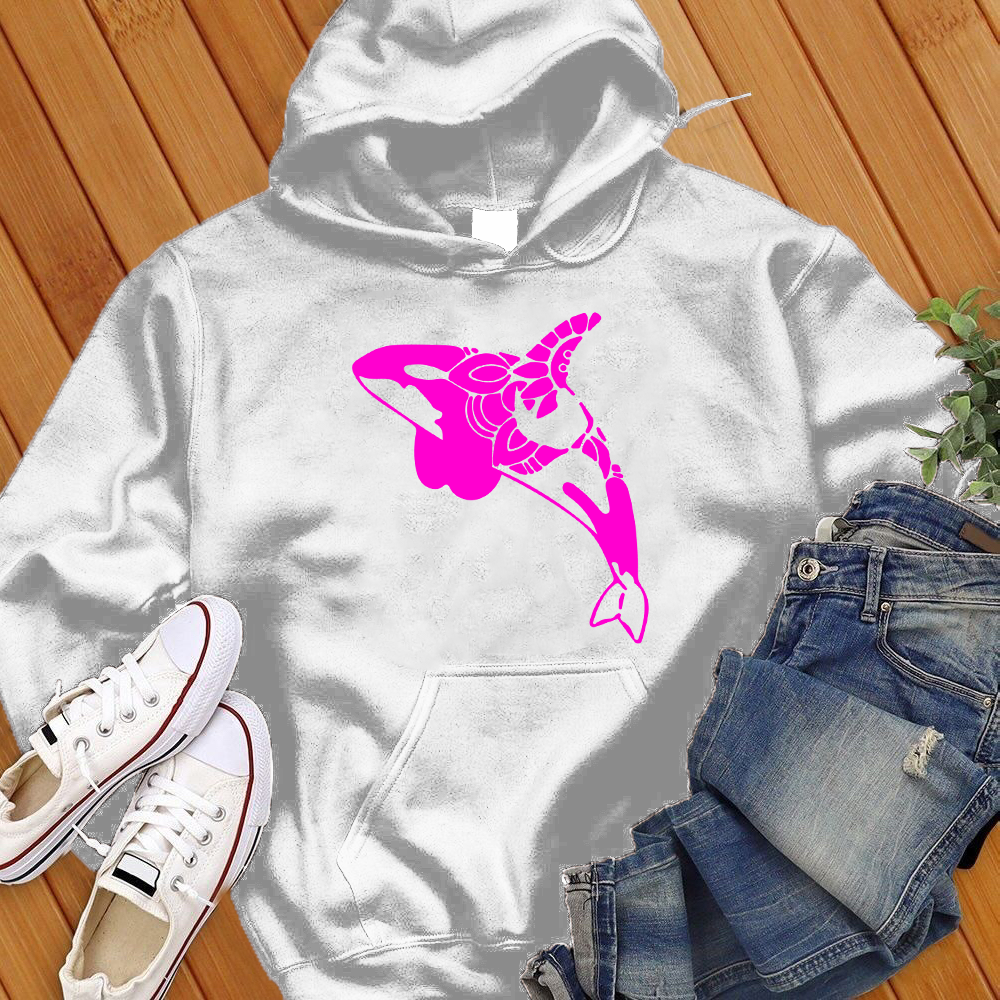 Neon Orca Mandala Hoodie