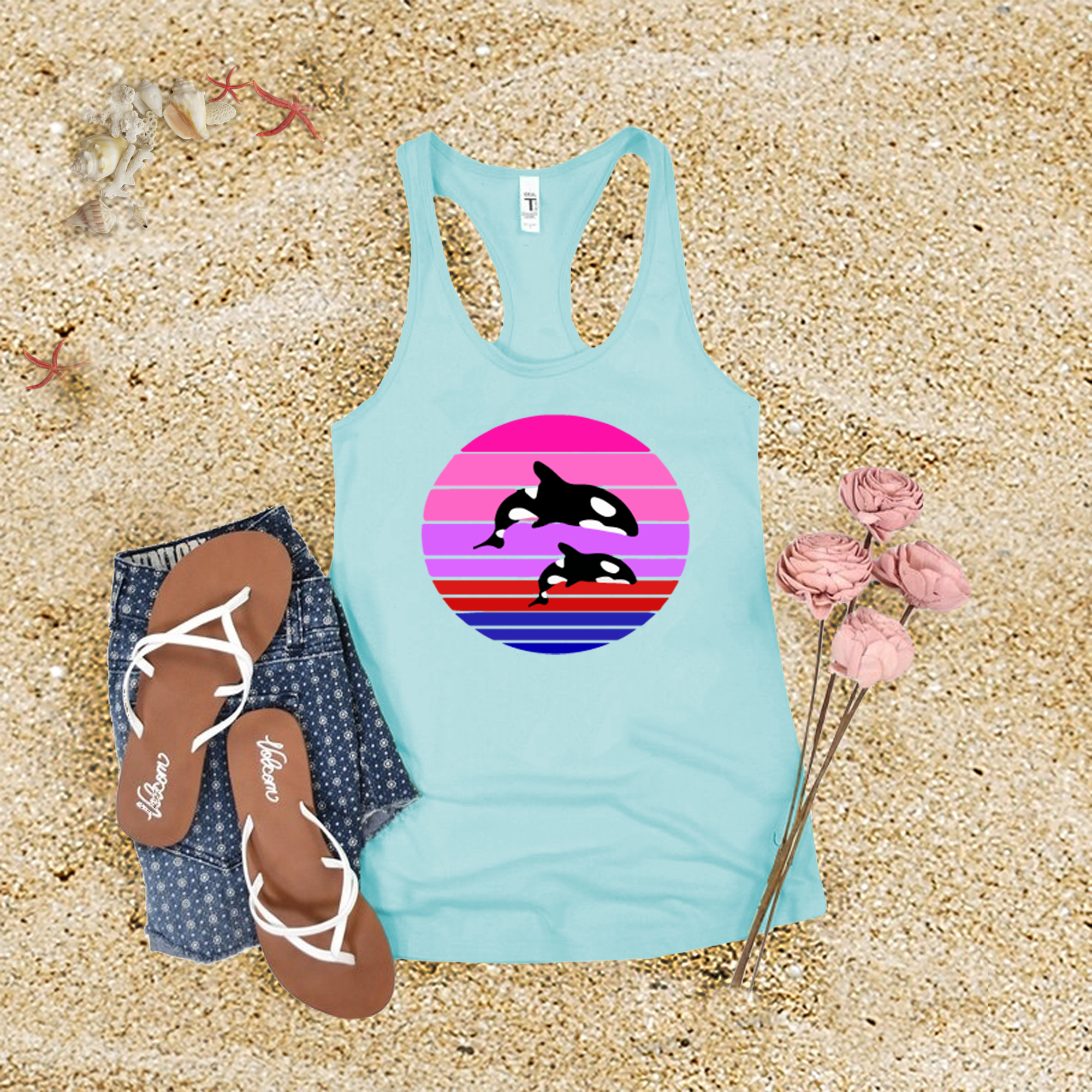 Orca Sunset Tank Top