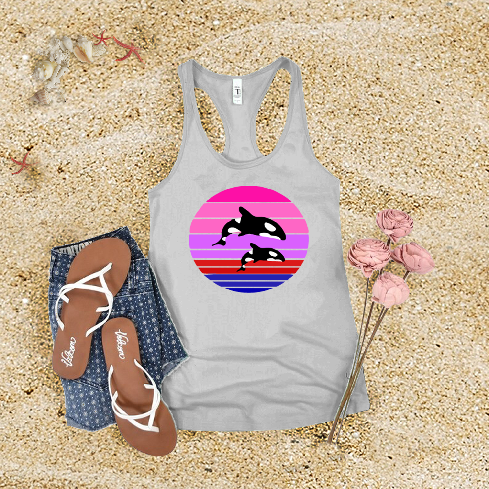 Orca Sunset Tank Top