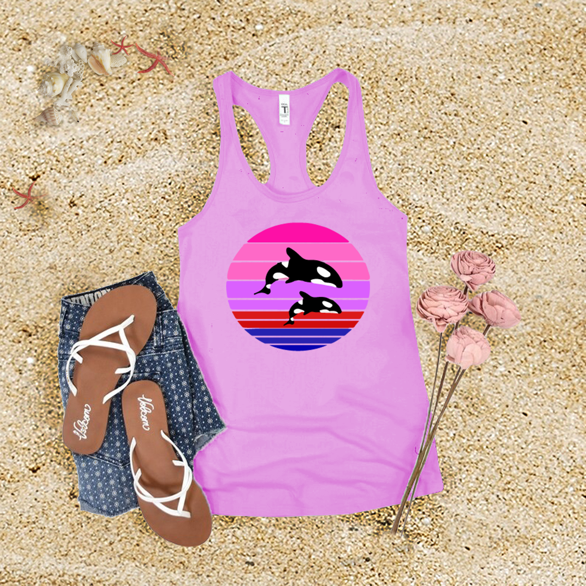 Orca Sunset Tank Top